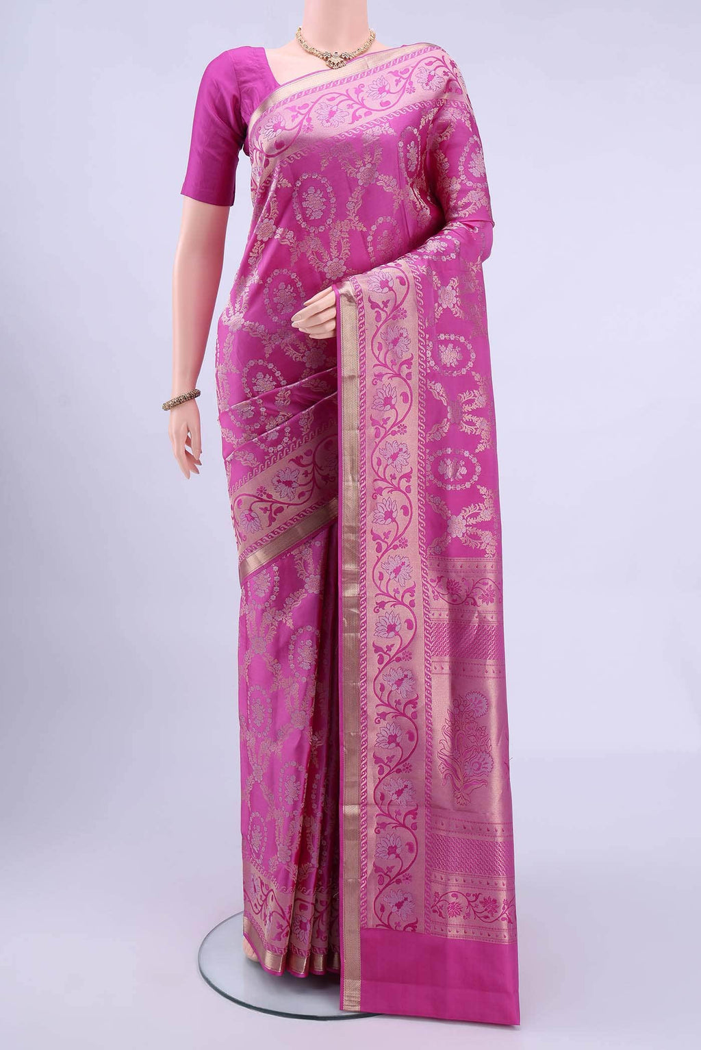 Pink Soft Silk Saree