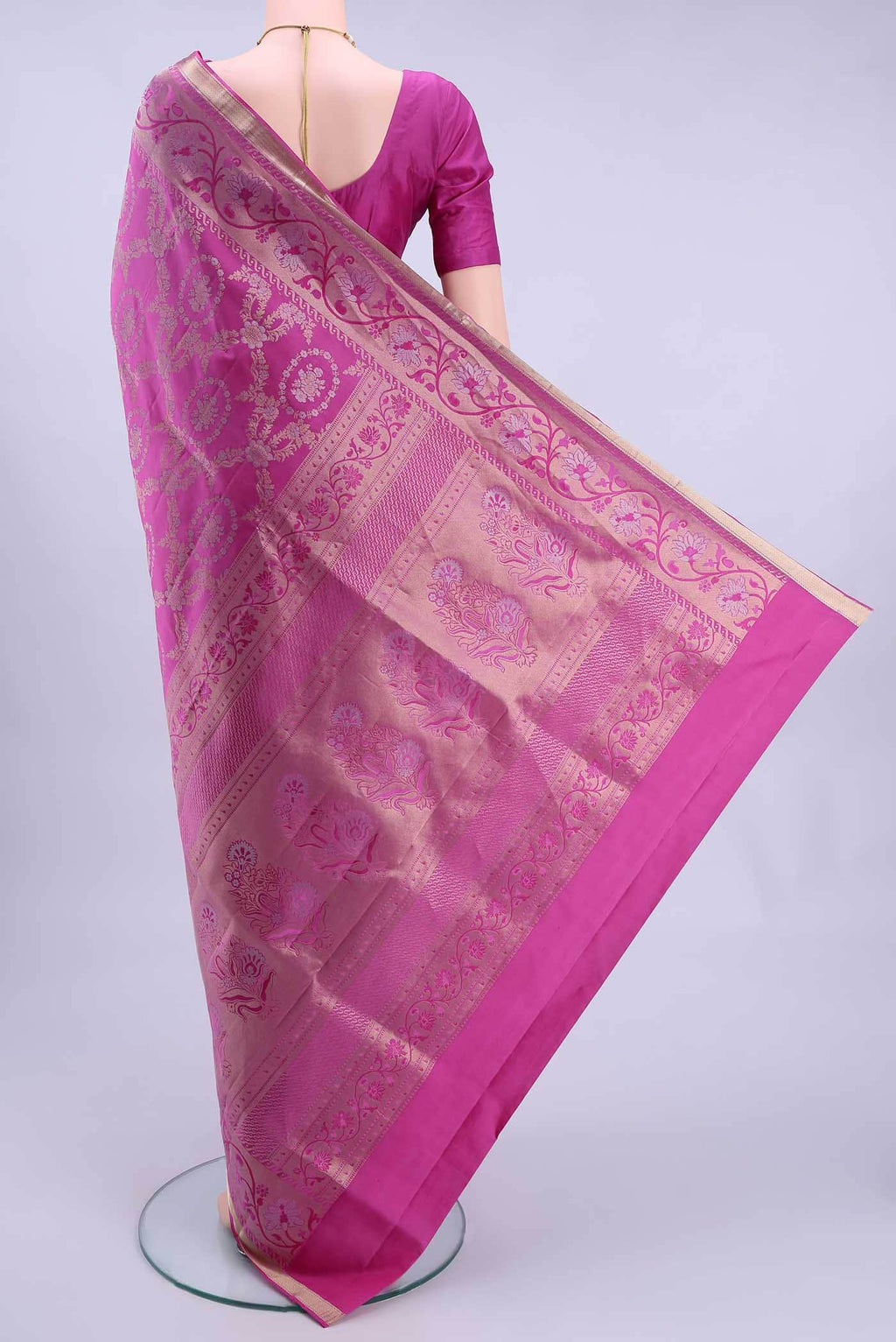 Pink Soft Silk Saree