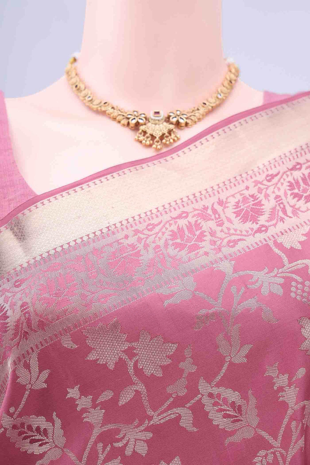 Pink Soft Silk Saree