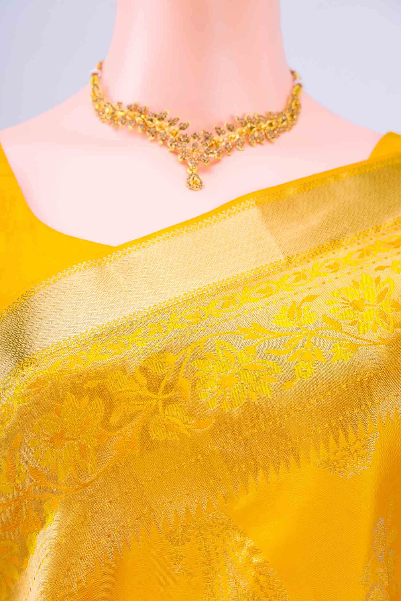 Yellow Soft Silk Saree