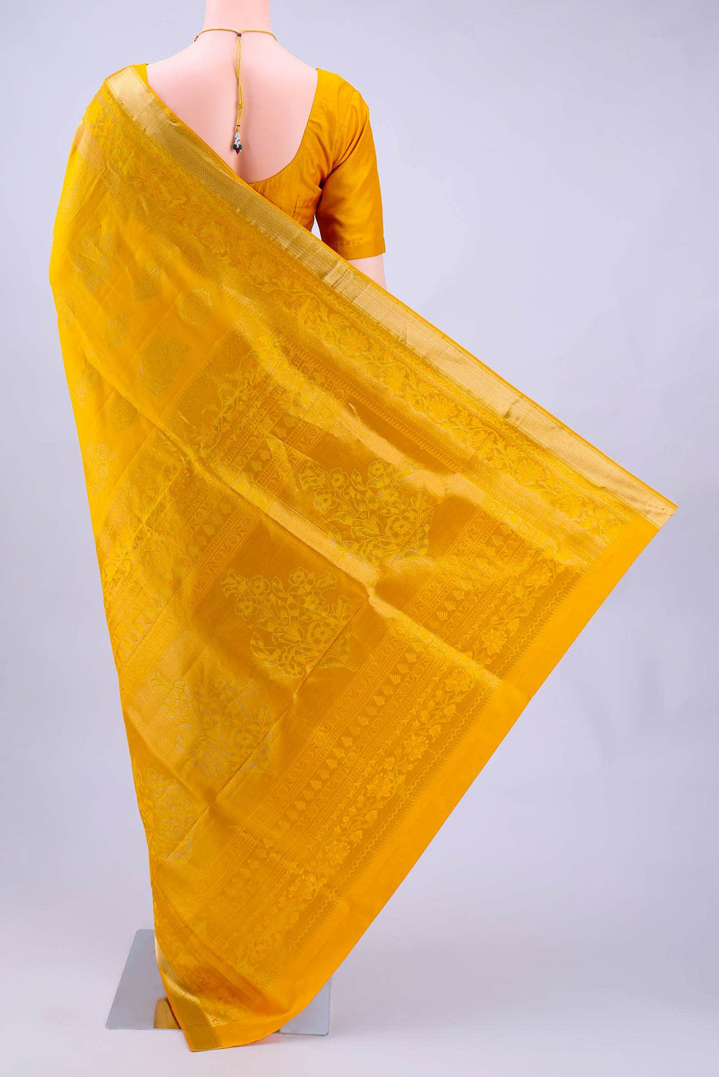 Yellow Soft Silk Saree