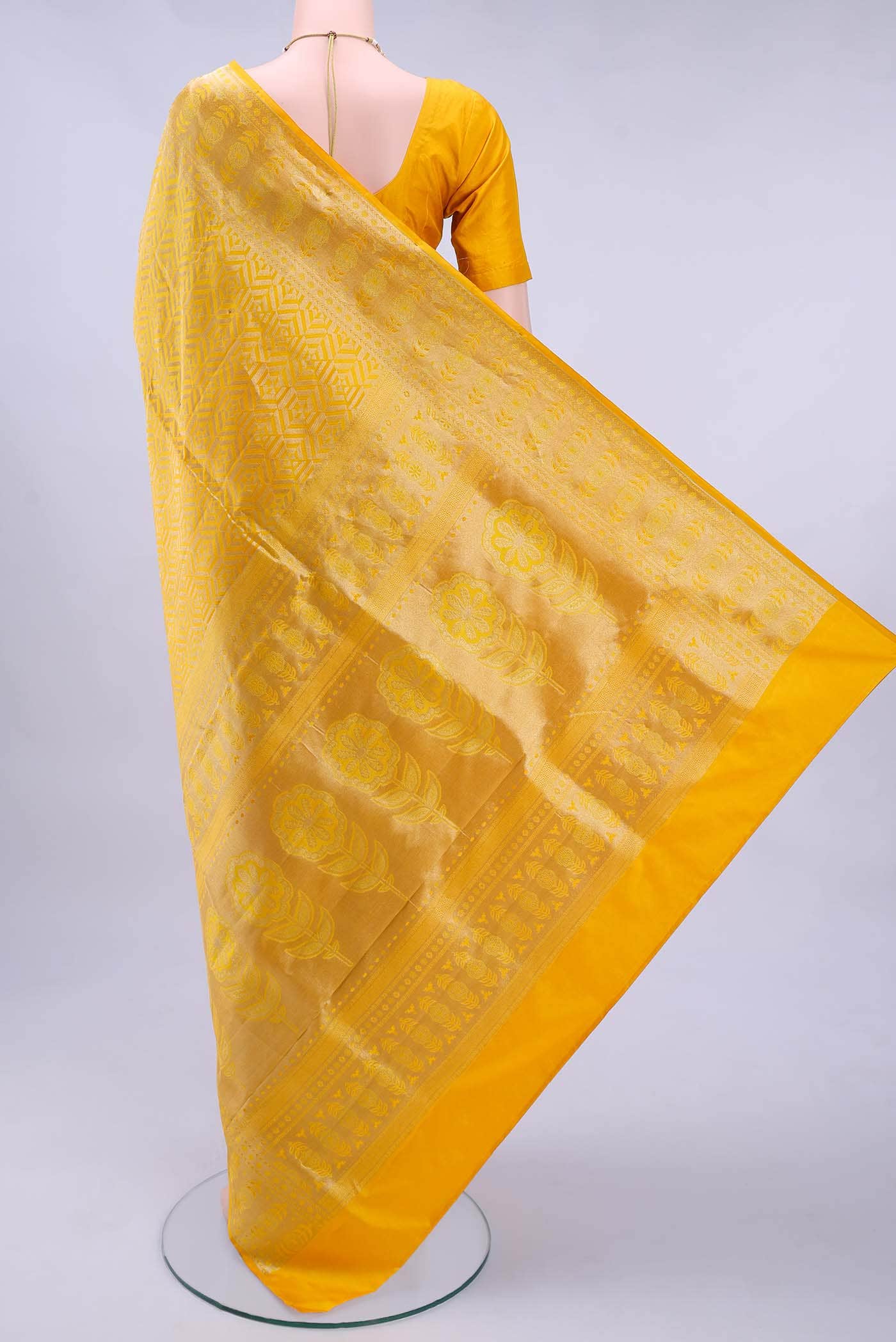 Yellow Soft Silk Saree