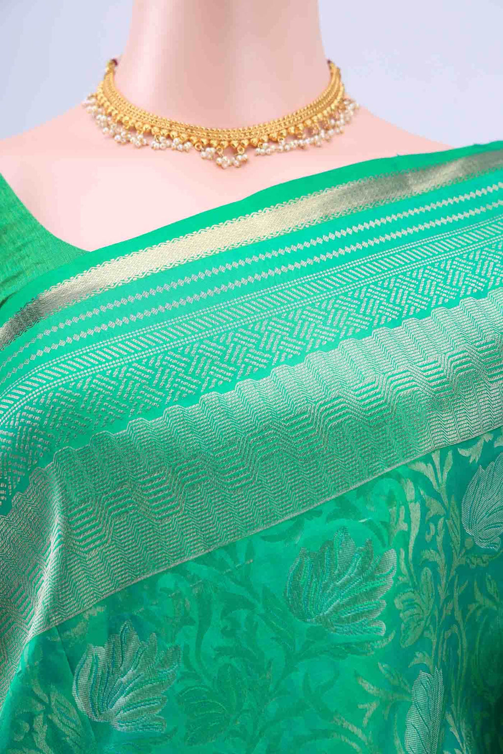 Turquoise Soft Silk Saree