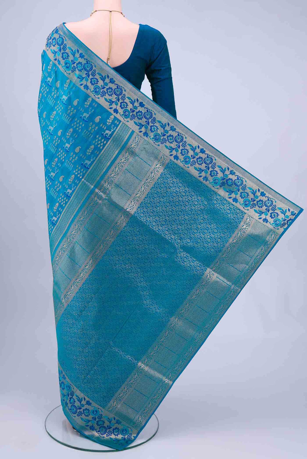 Blue Soft Silk Saree