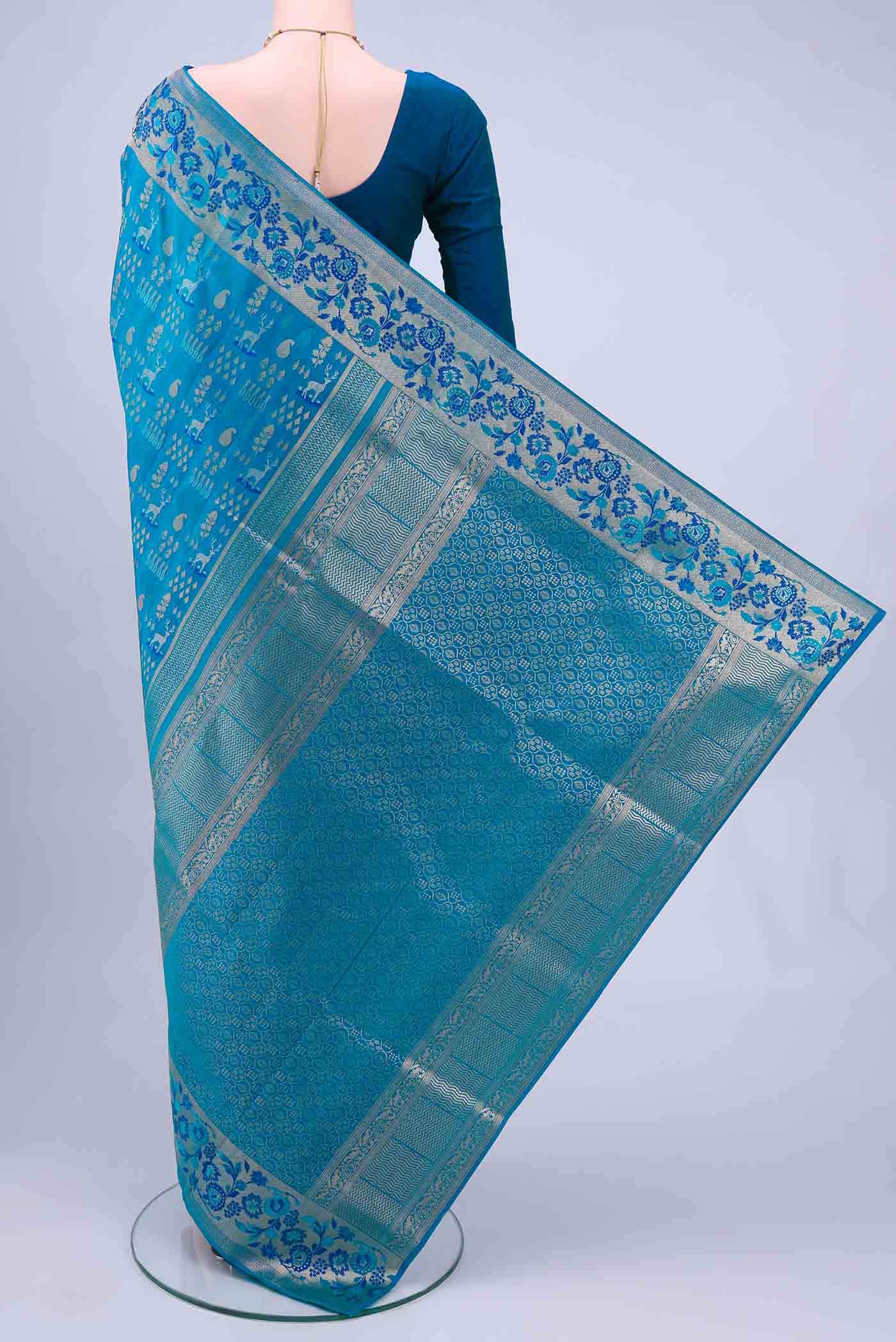 Blue Soft Silk Saree