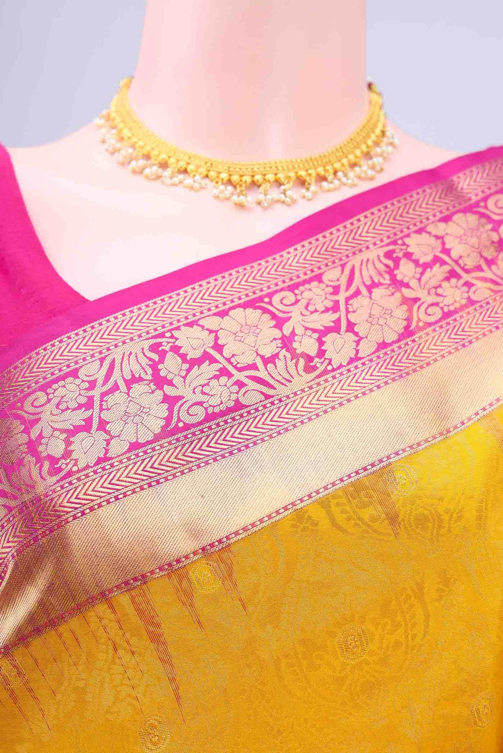 Mustard Soft Silk Saree
