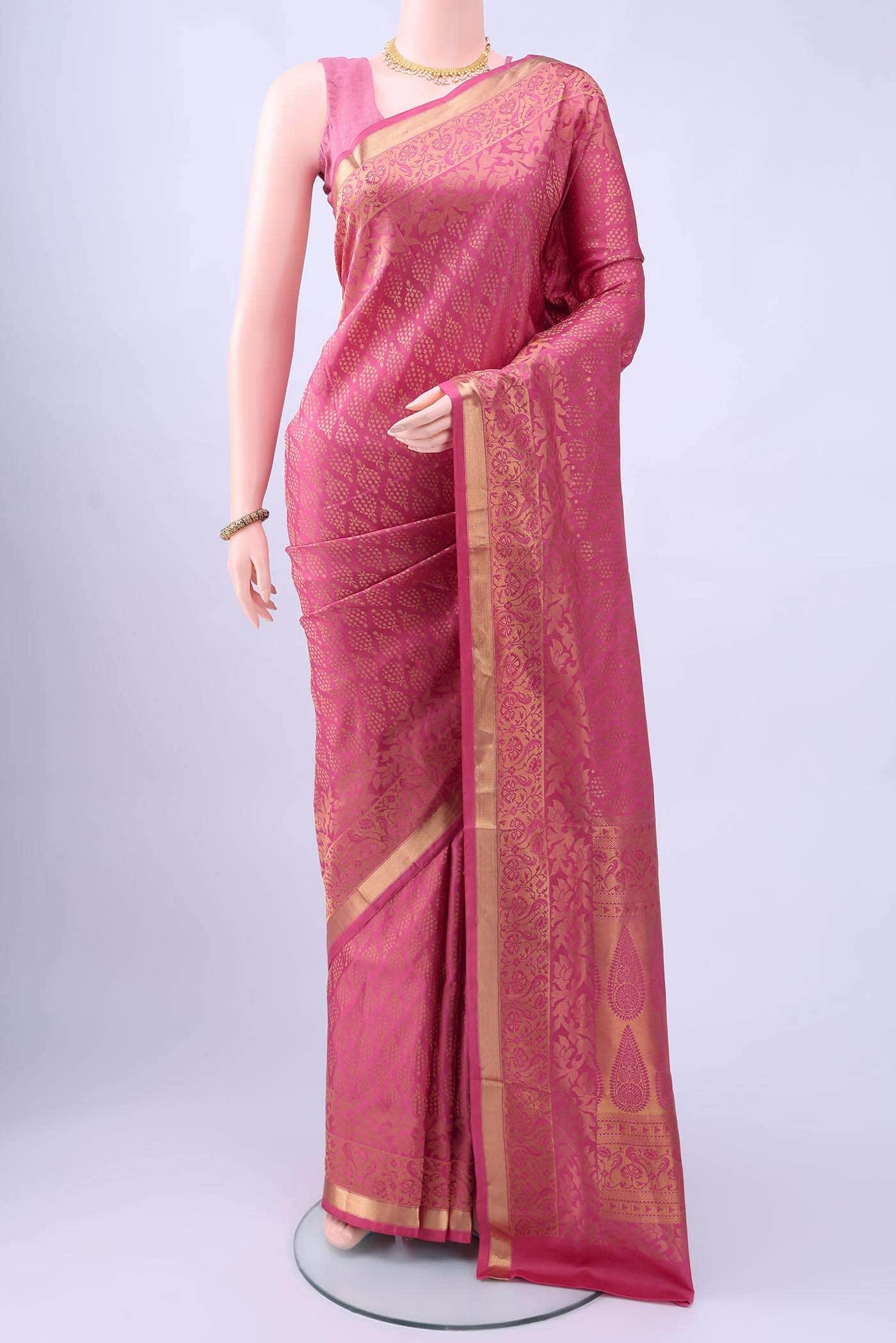 Pink Soft Silk Saree