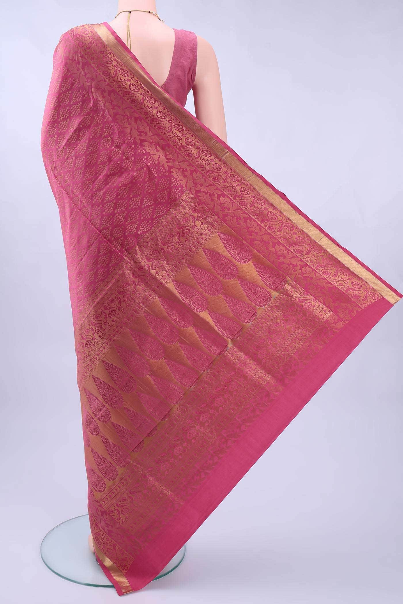 Pink Soft Silk Saree