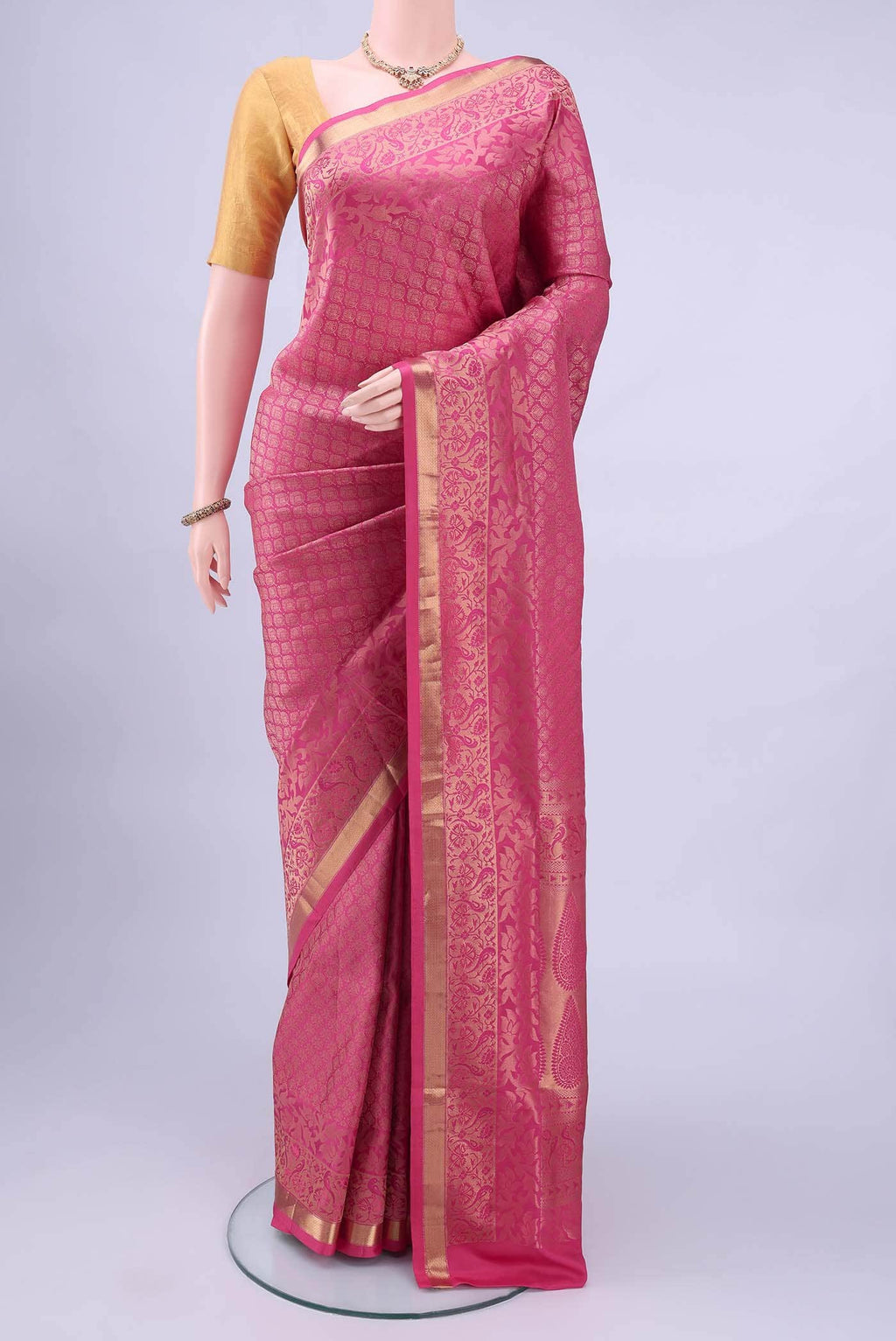Pink Soft Silk Saree