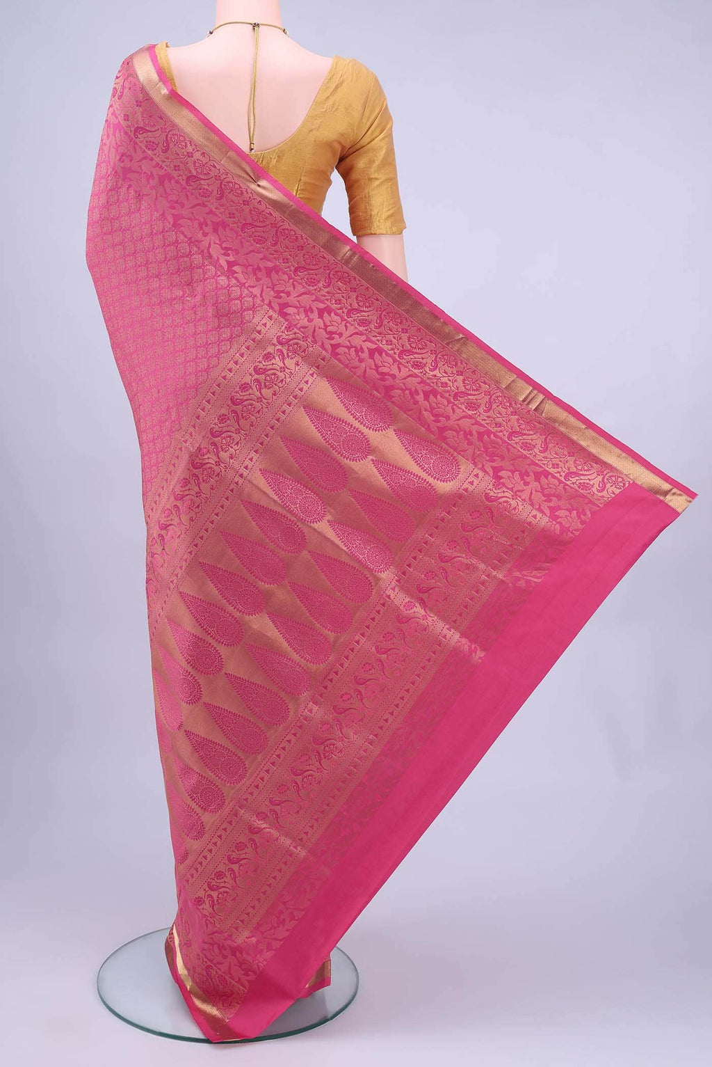 Pink Soft Silk Saree