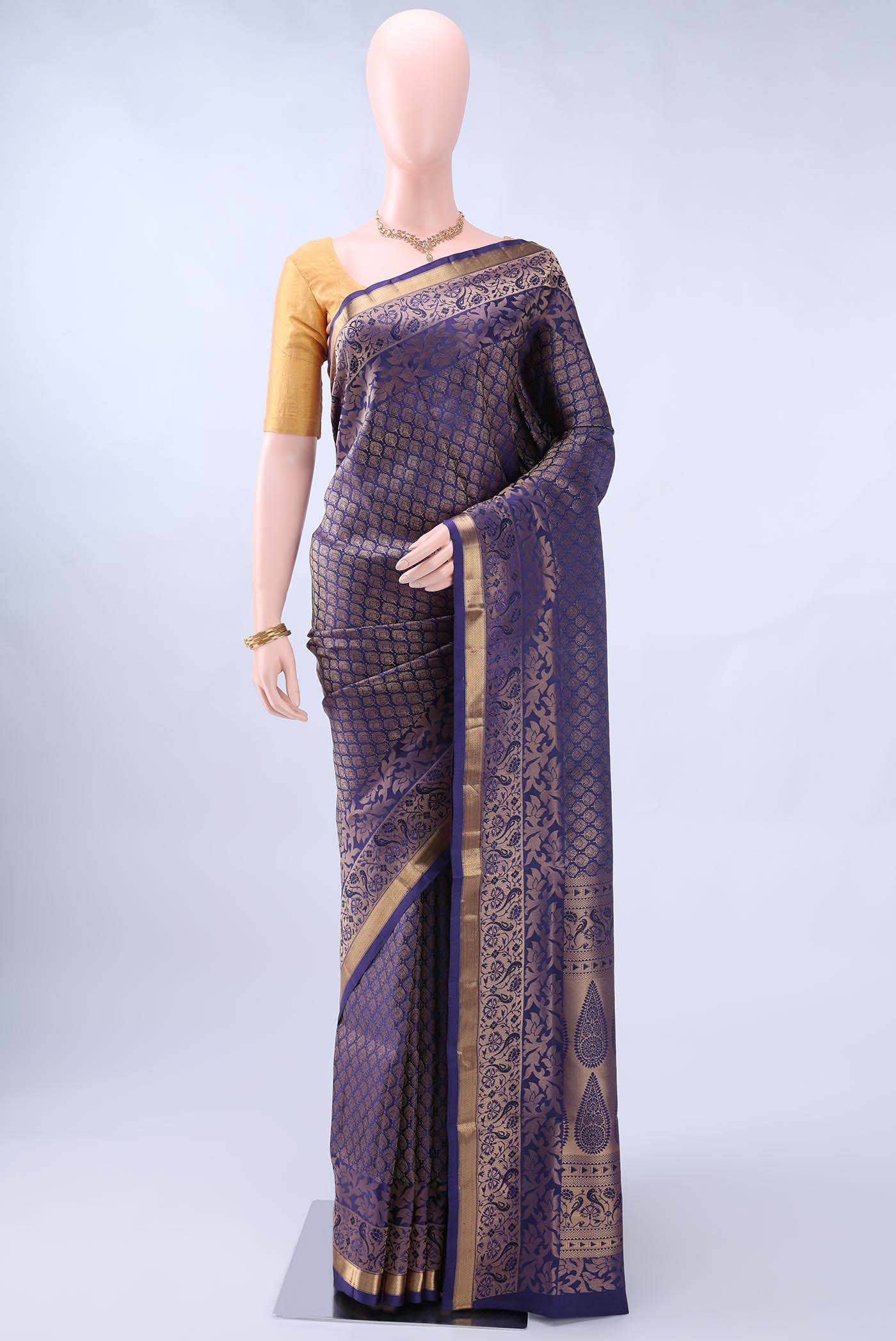 Purple Soft Silk Saree