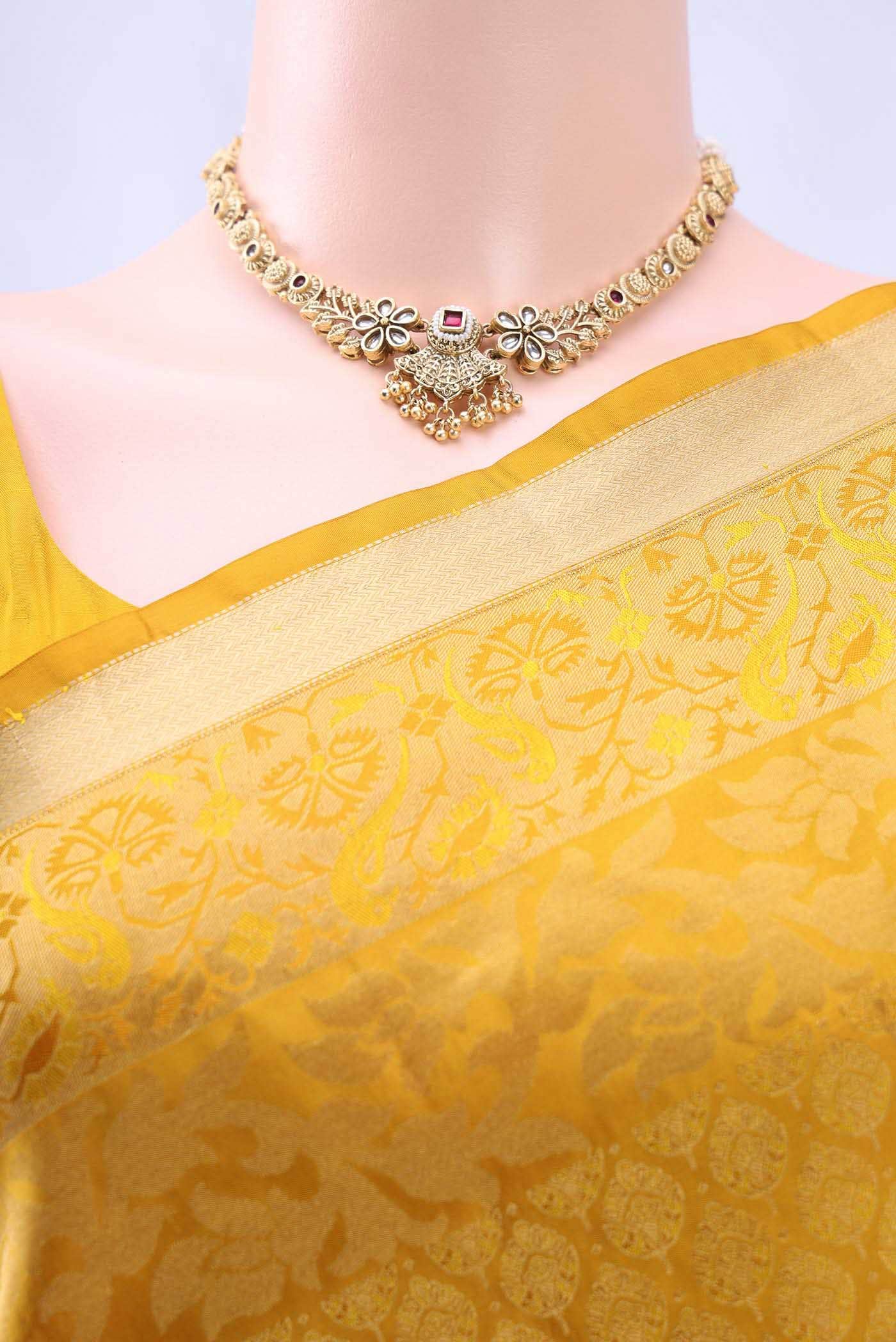 Yellow Soft Silk Saree