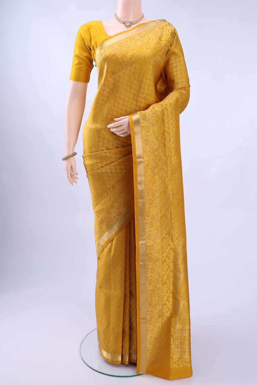 Yellow Soft Silk Saree