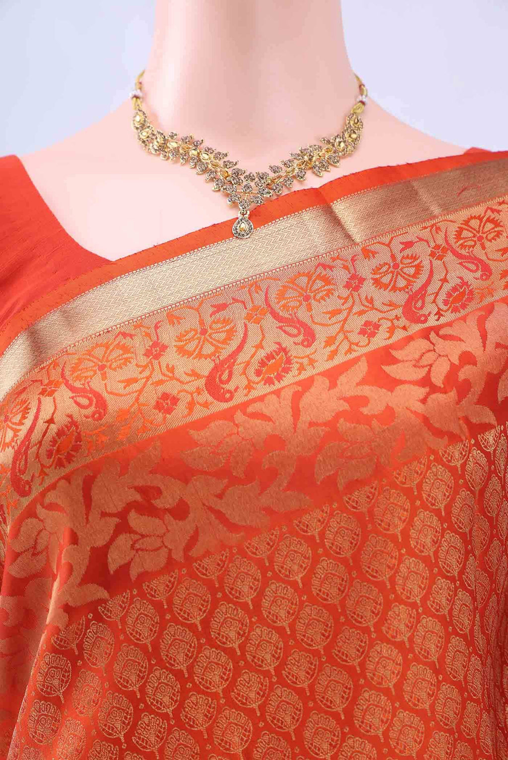 Rust Soft Silk Saree