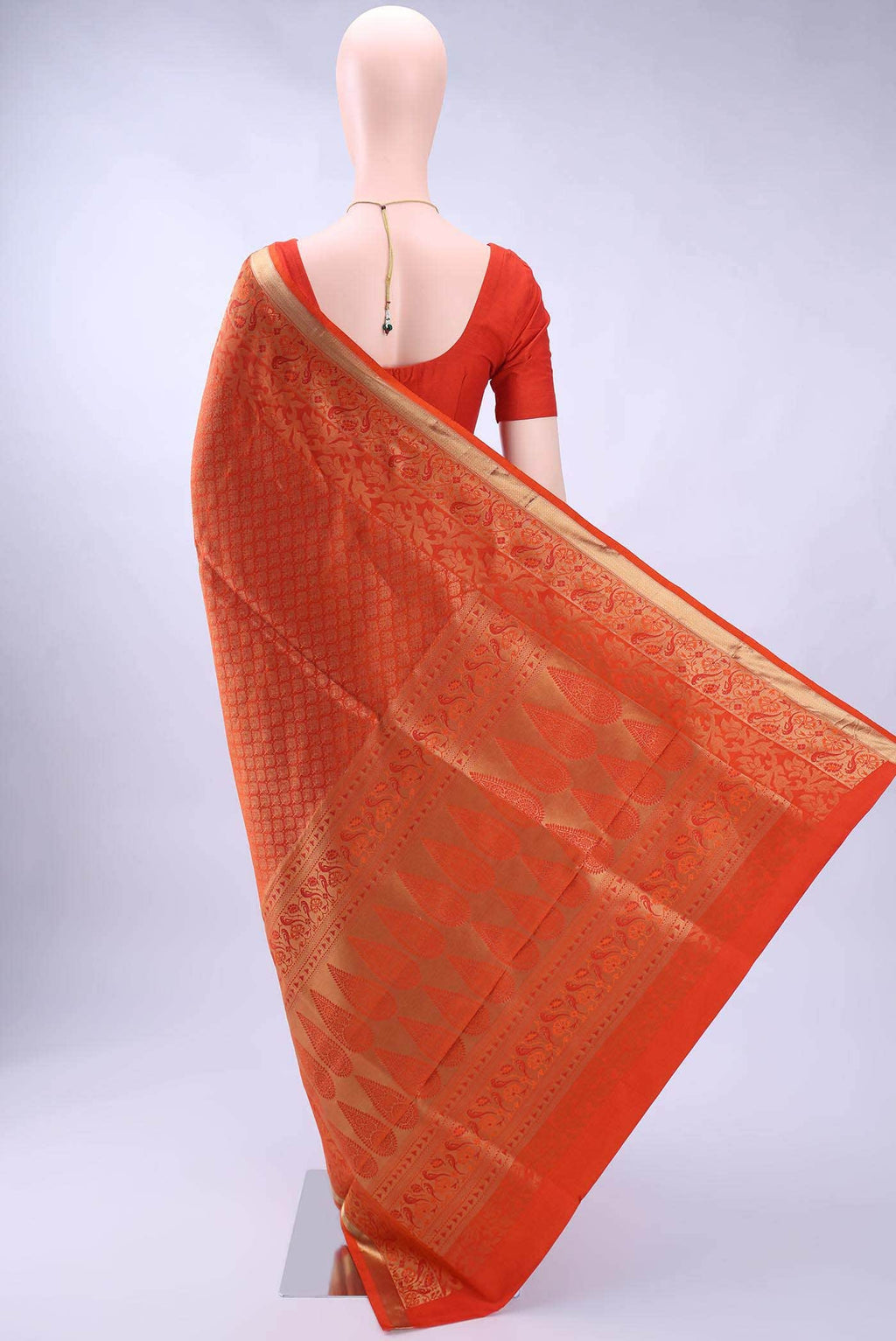 Rust Soft Silk Saree