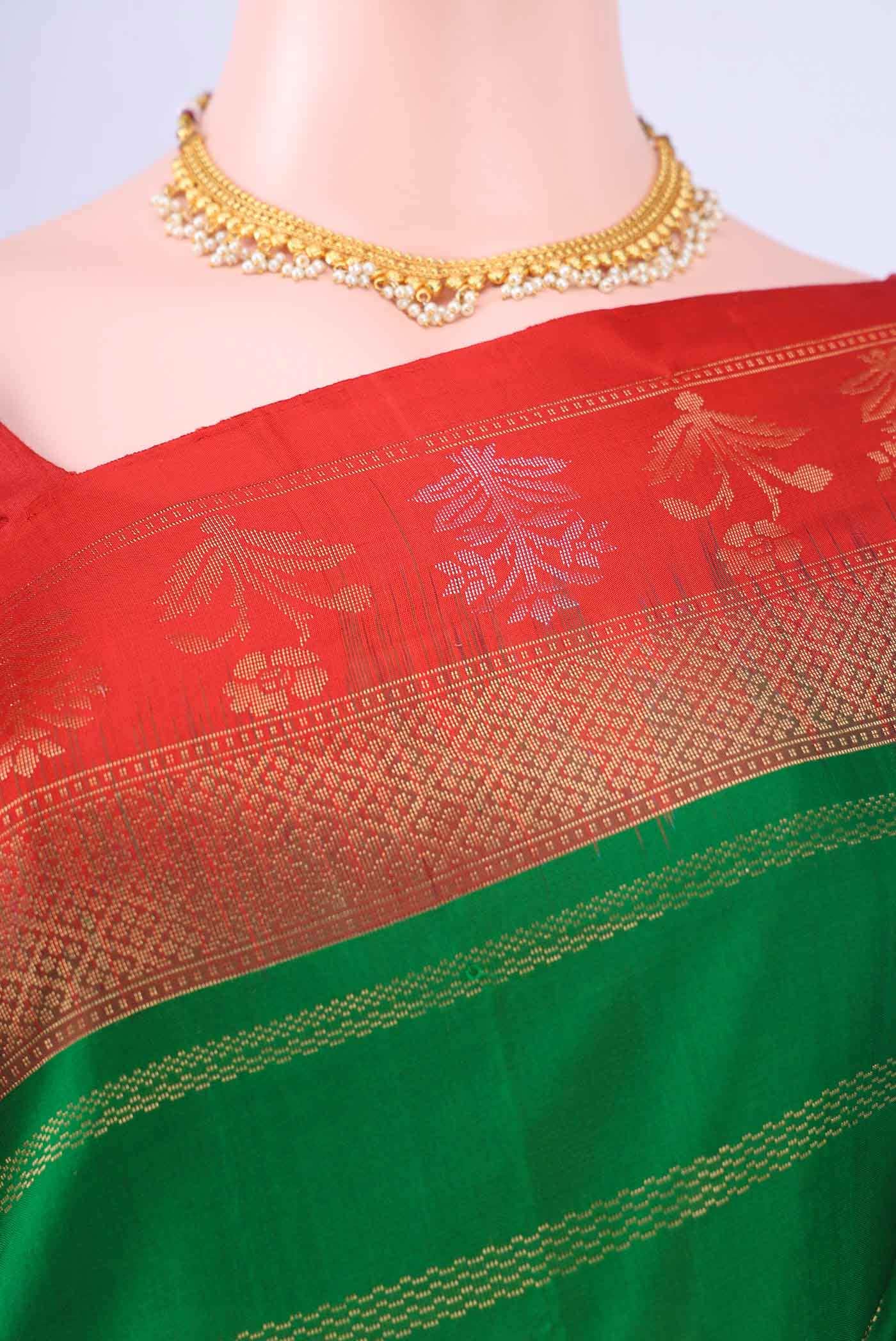 Bottle Green Soft Silk Saree
