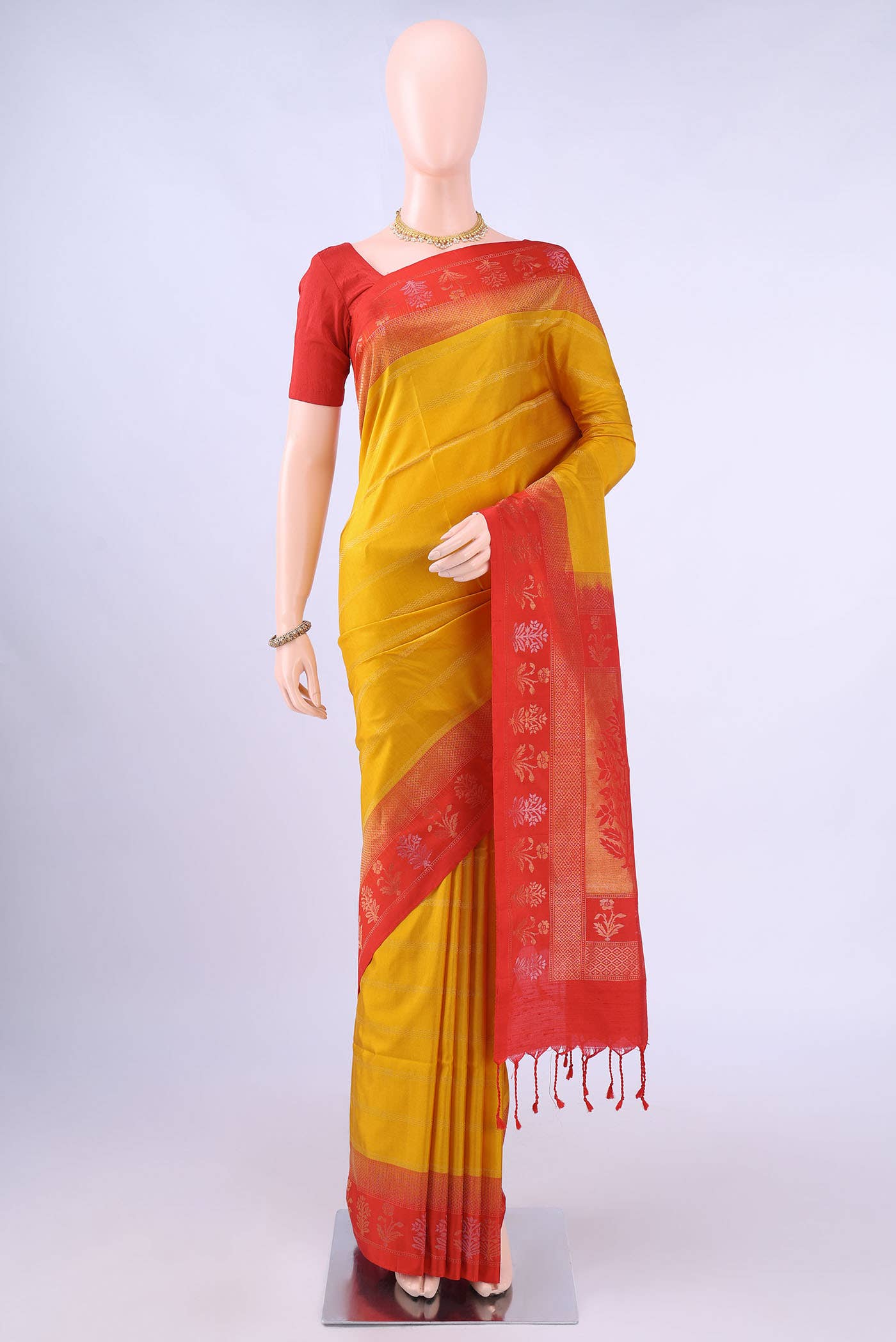 Yellow Soft Silk Saree