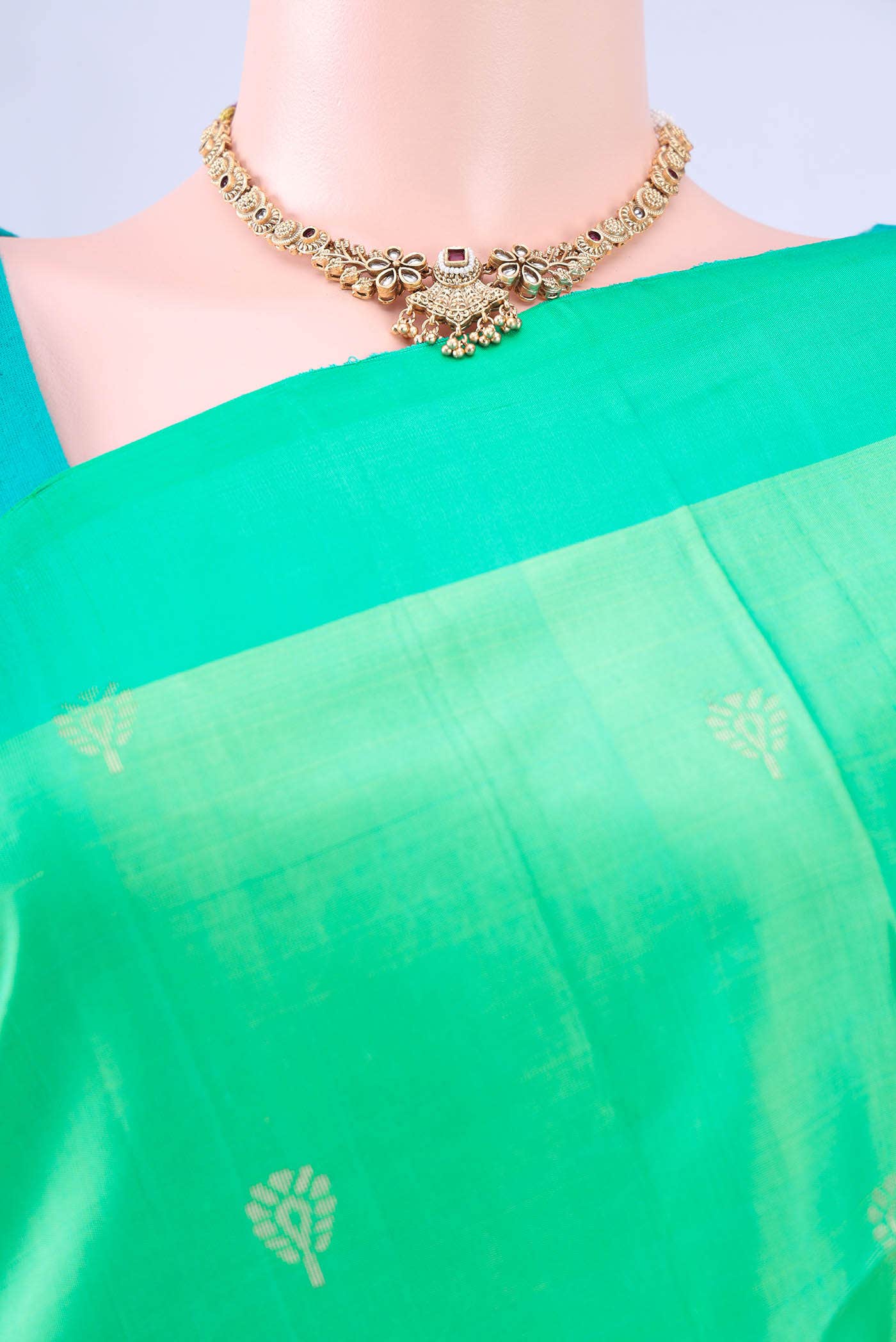 Mint Green Soft Silk Saree