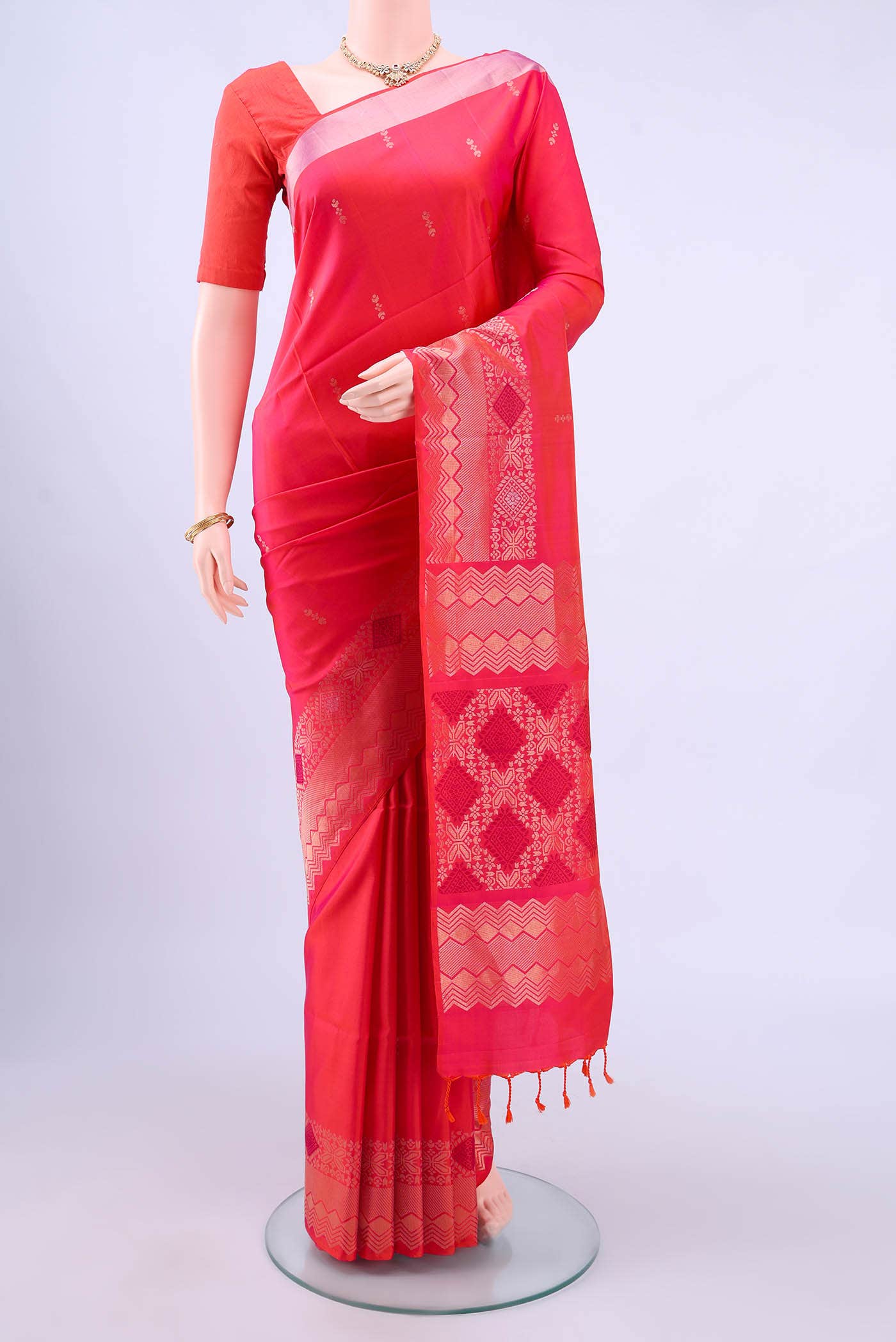 Pink Uppada Silk Saree