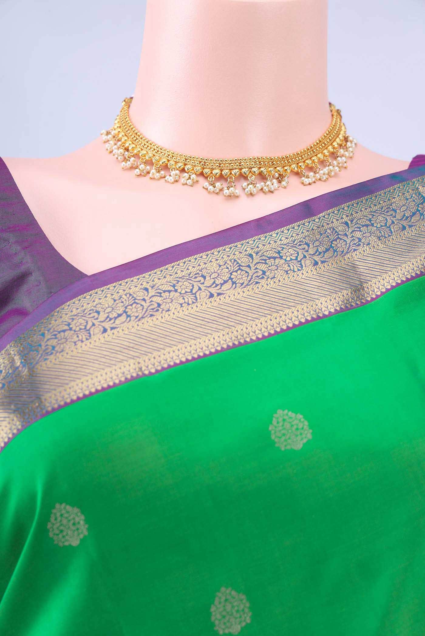 no Dual Tone Kanchipuram Saree