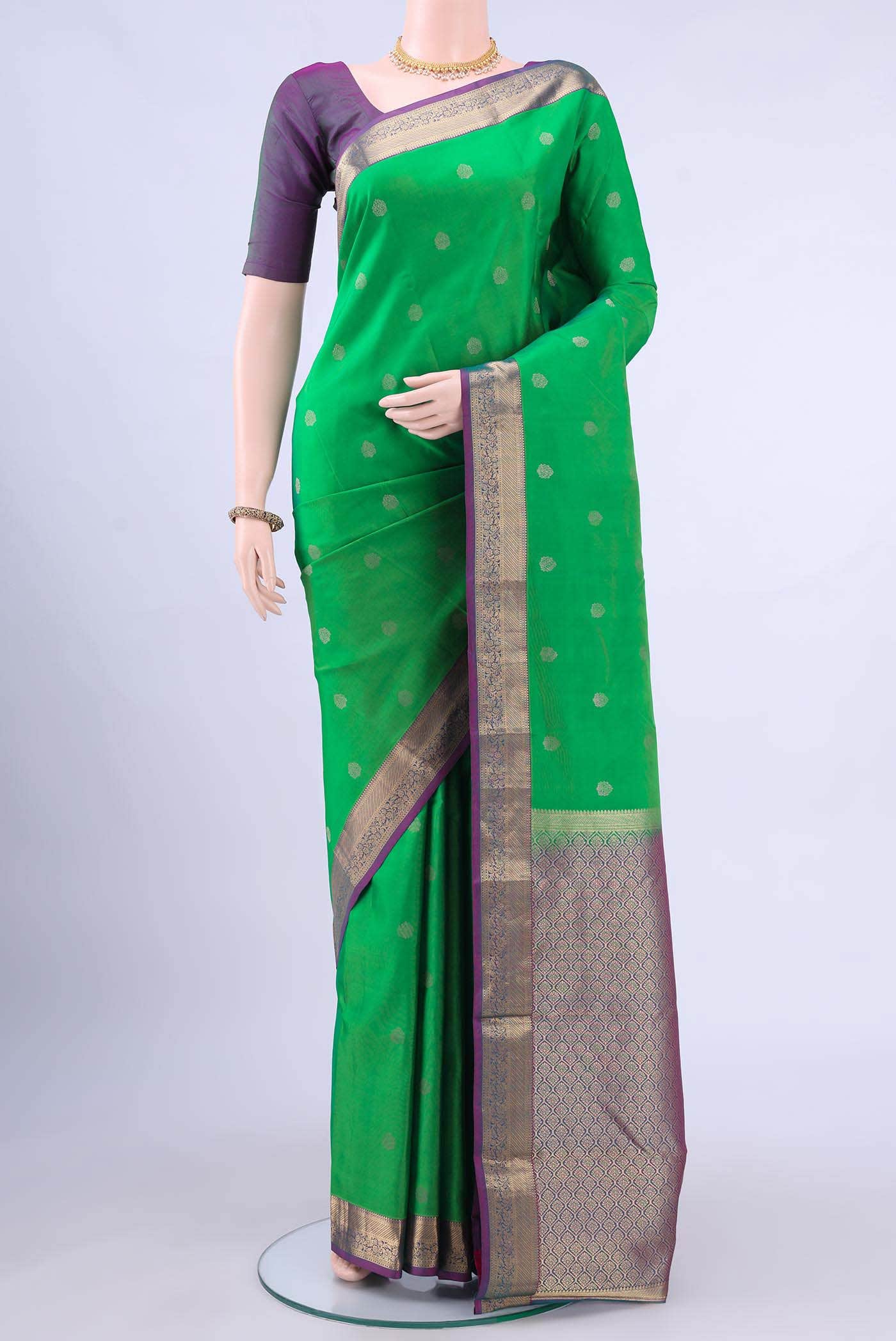 no Dual Tone Kanchipuram Saree