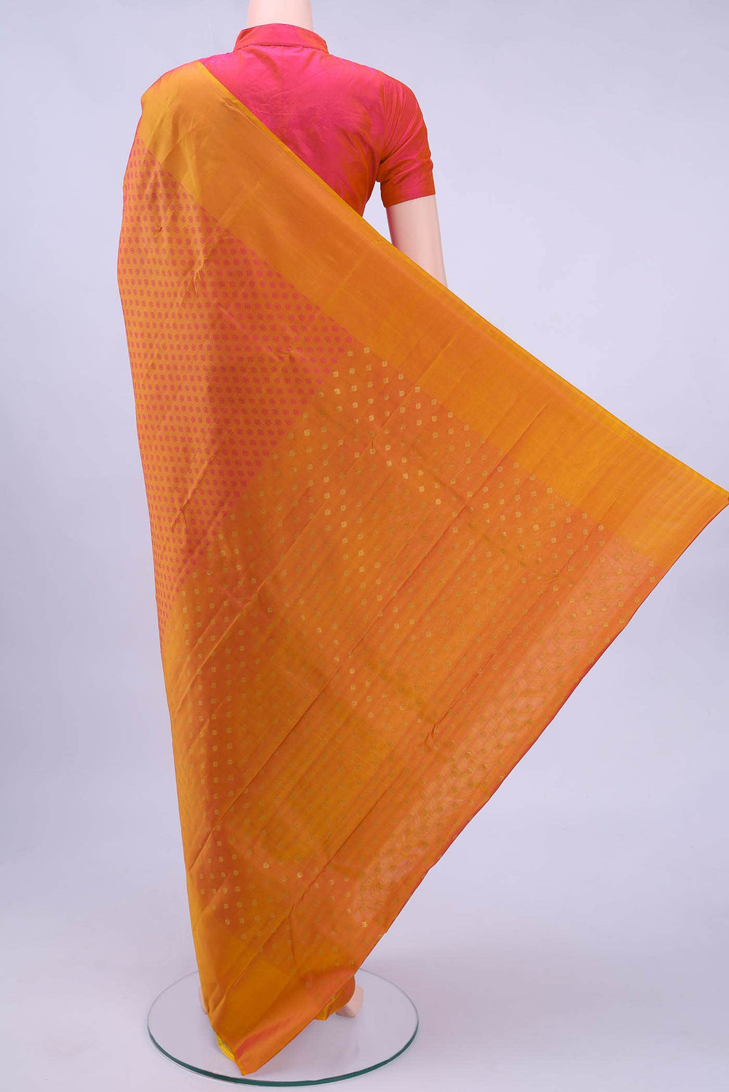 Brick Orange Nangavalli Silk [ Salem ] Saree