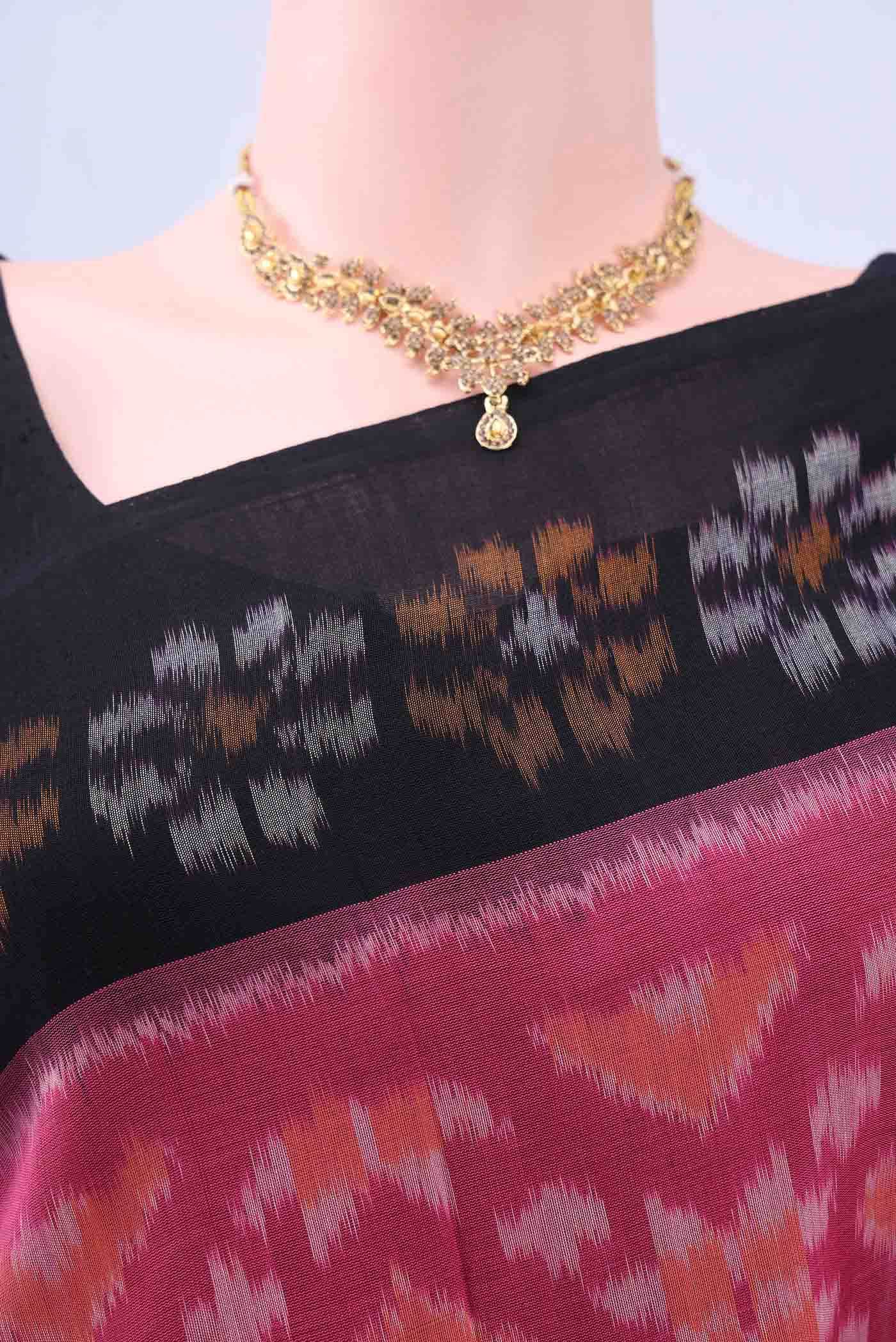 Pink Pochampally Cotton Saree