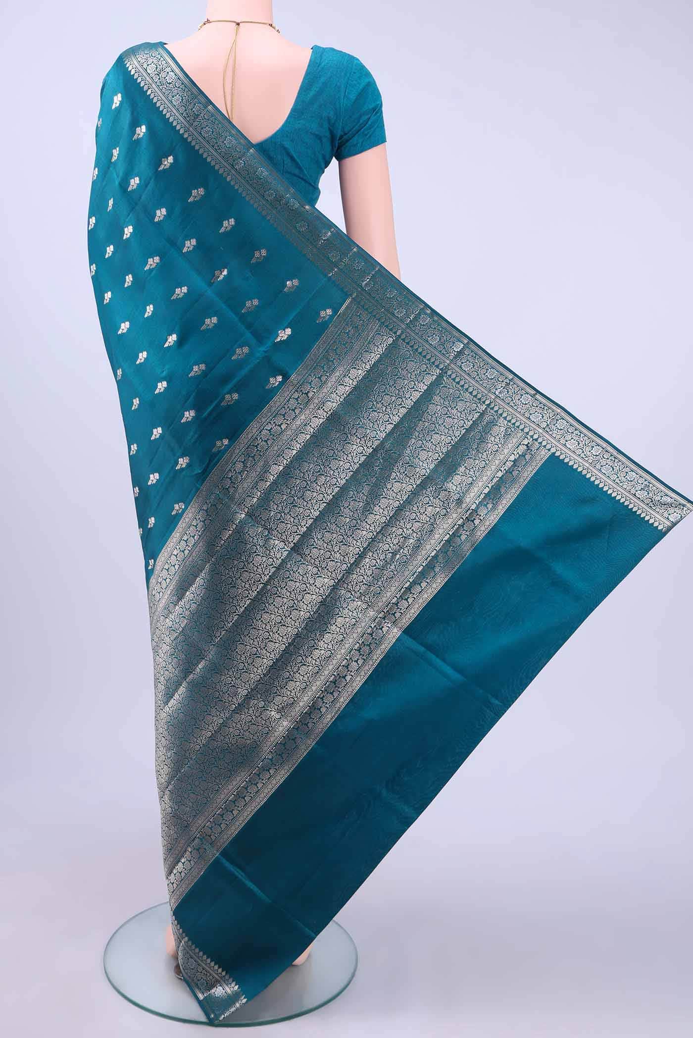 no Dual Tone Banarasi Raw Silk Saree