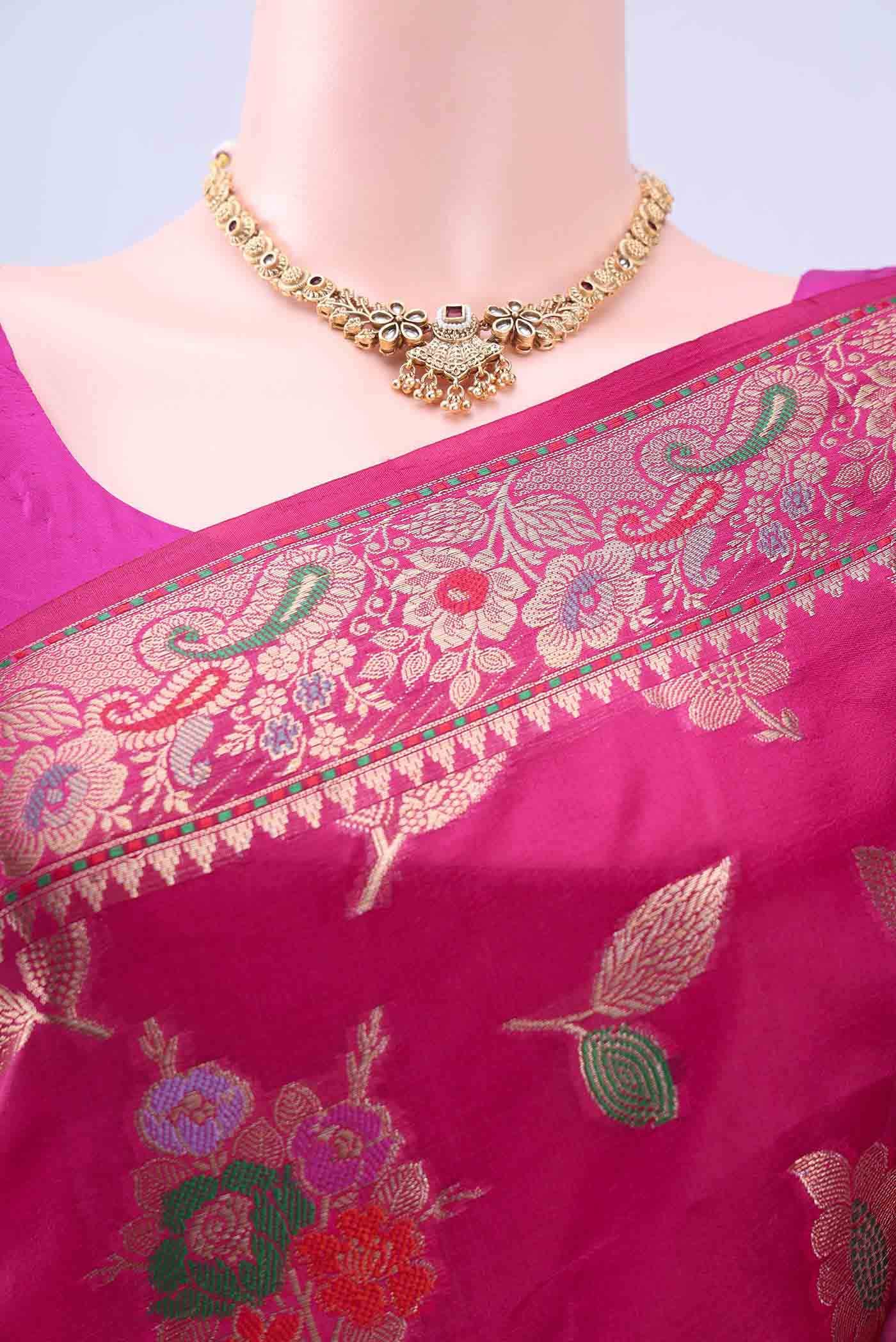 no Dual Tone Banarasi Raw Silk Saree