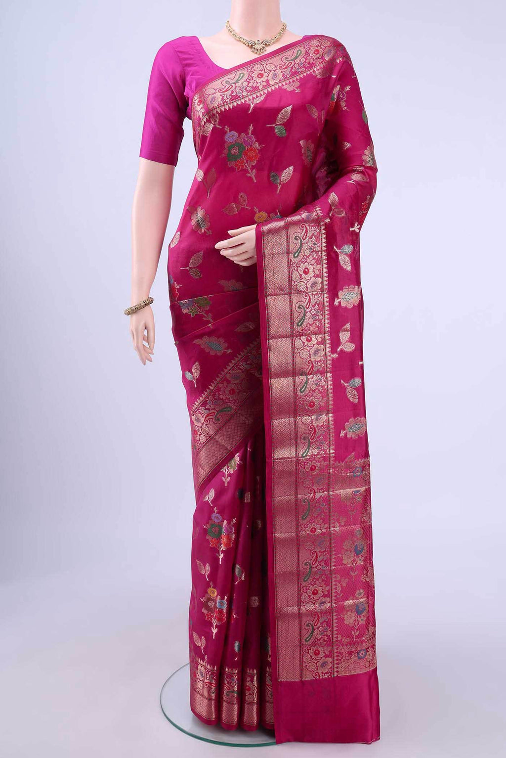 no Dual Tone Banarasi Raw Silk Saree