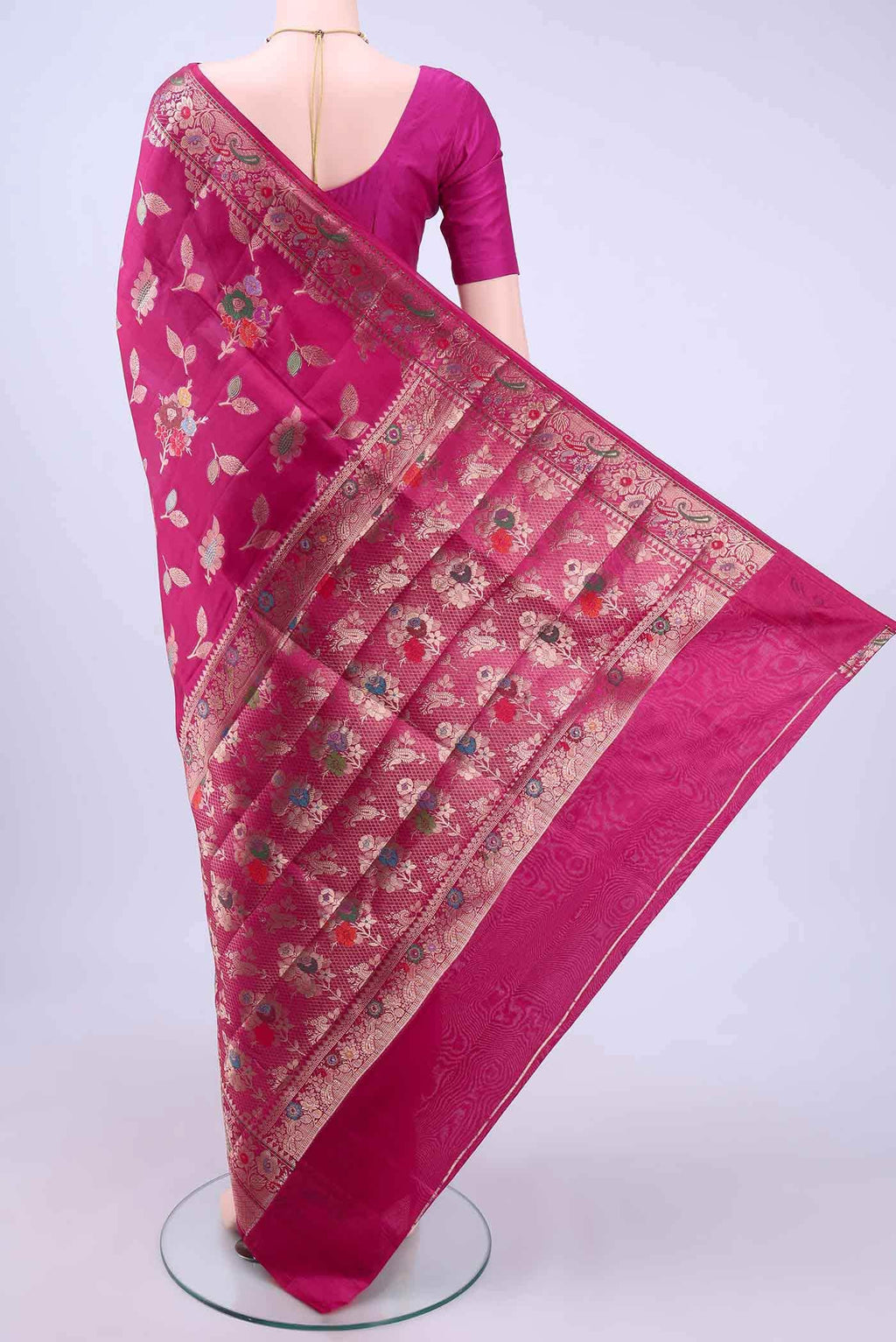 no Dual Tone Banarasi Raw Silk Saree