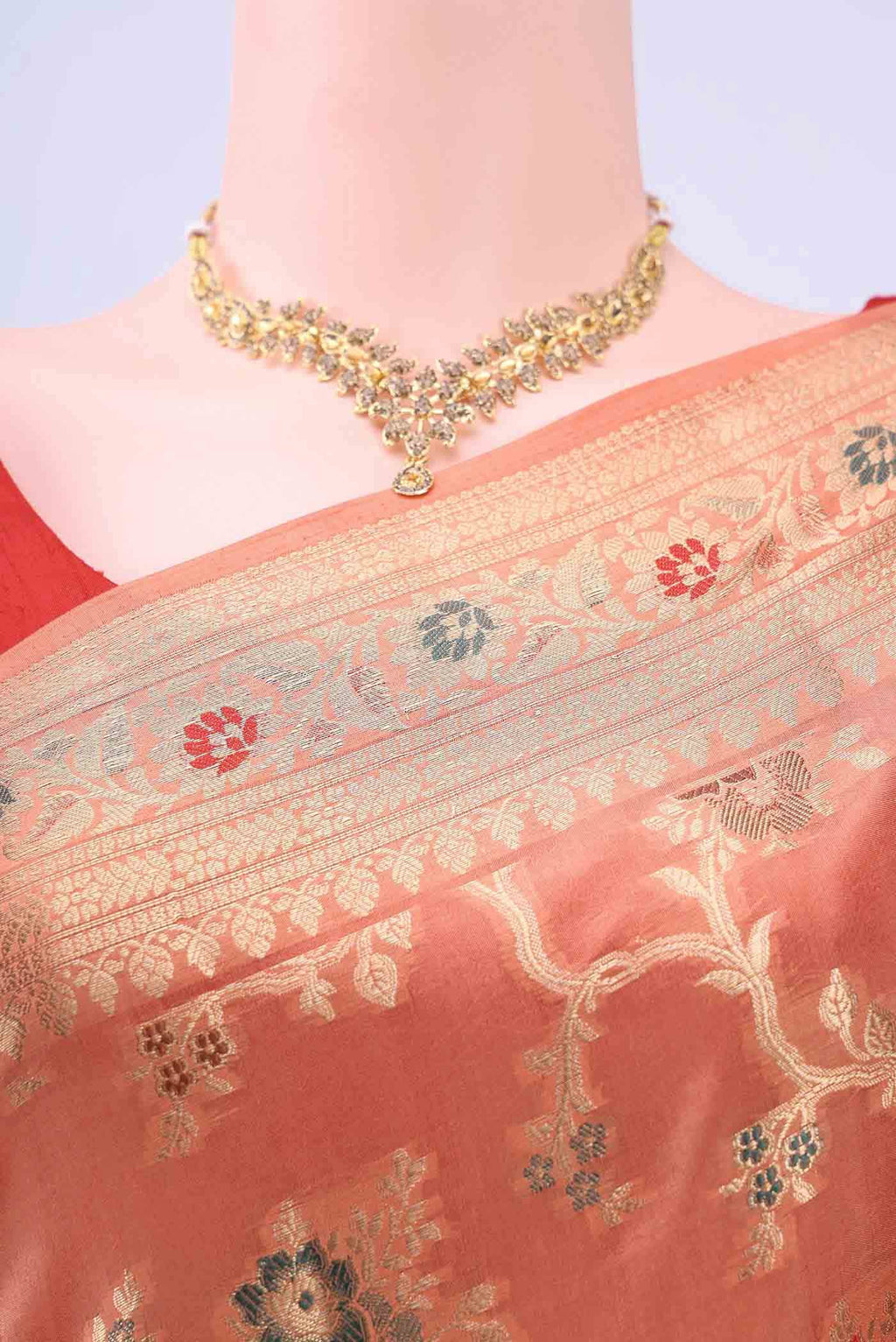 no Dual Tone Banarasi Raw Silk Saree