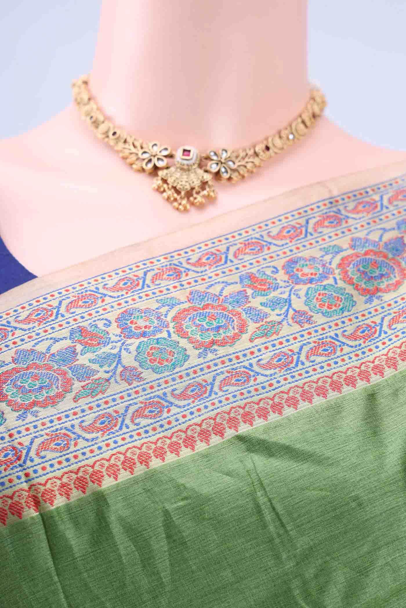 Light Green Banarasi Silk Saree