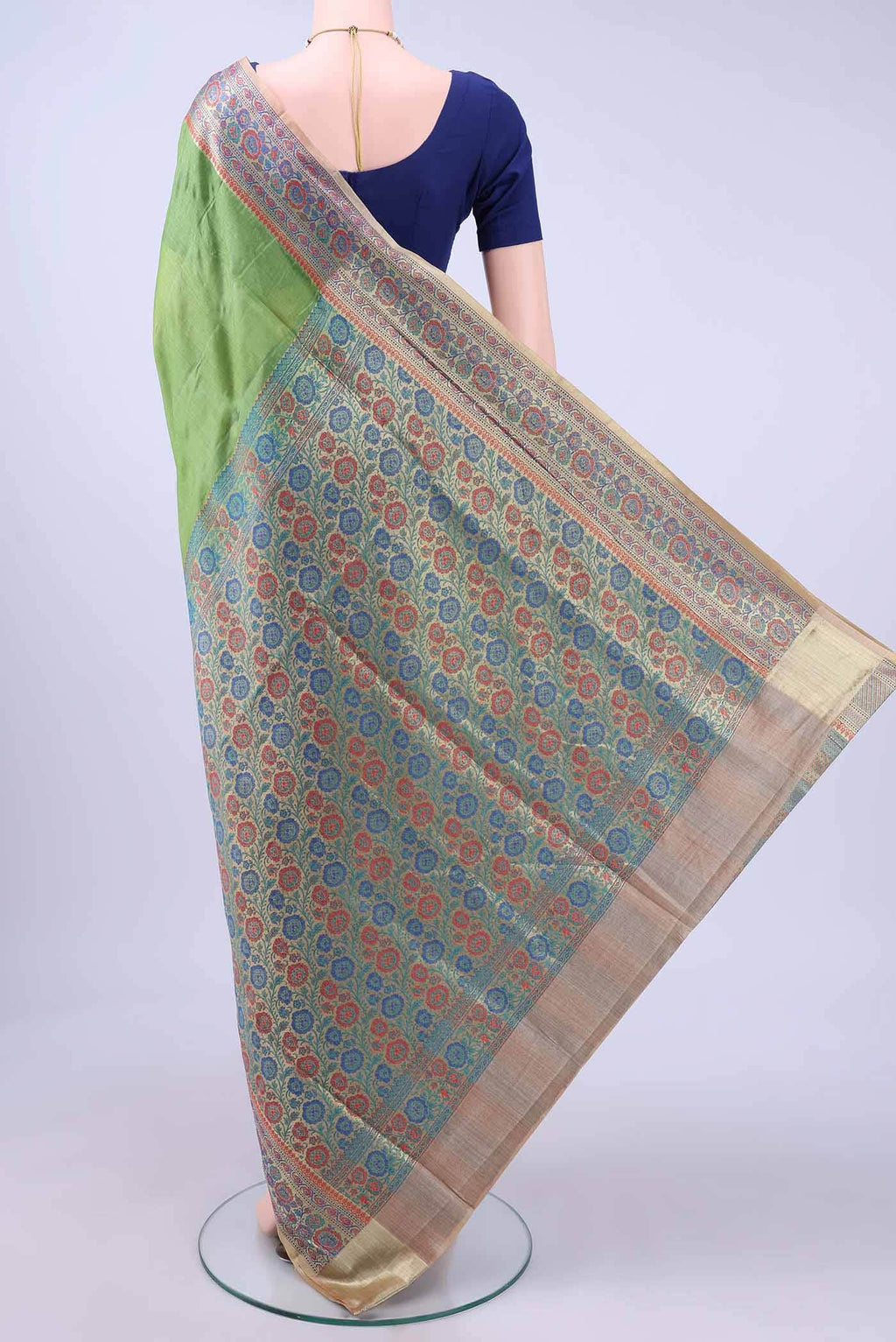 Light Green Banarasi Silk Saree
