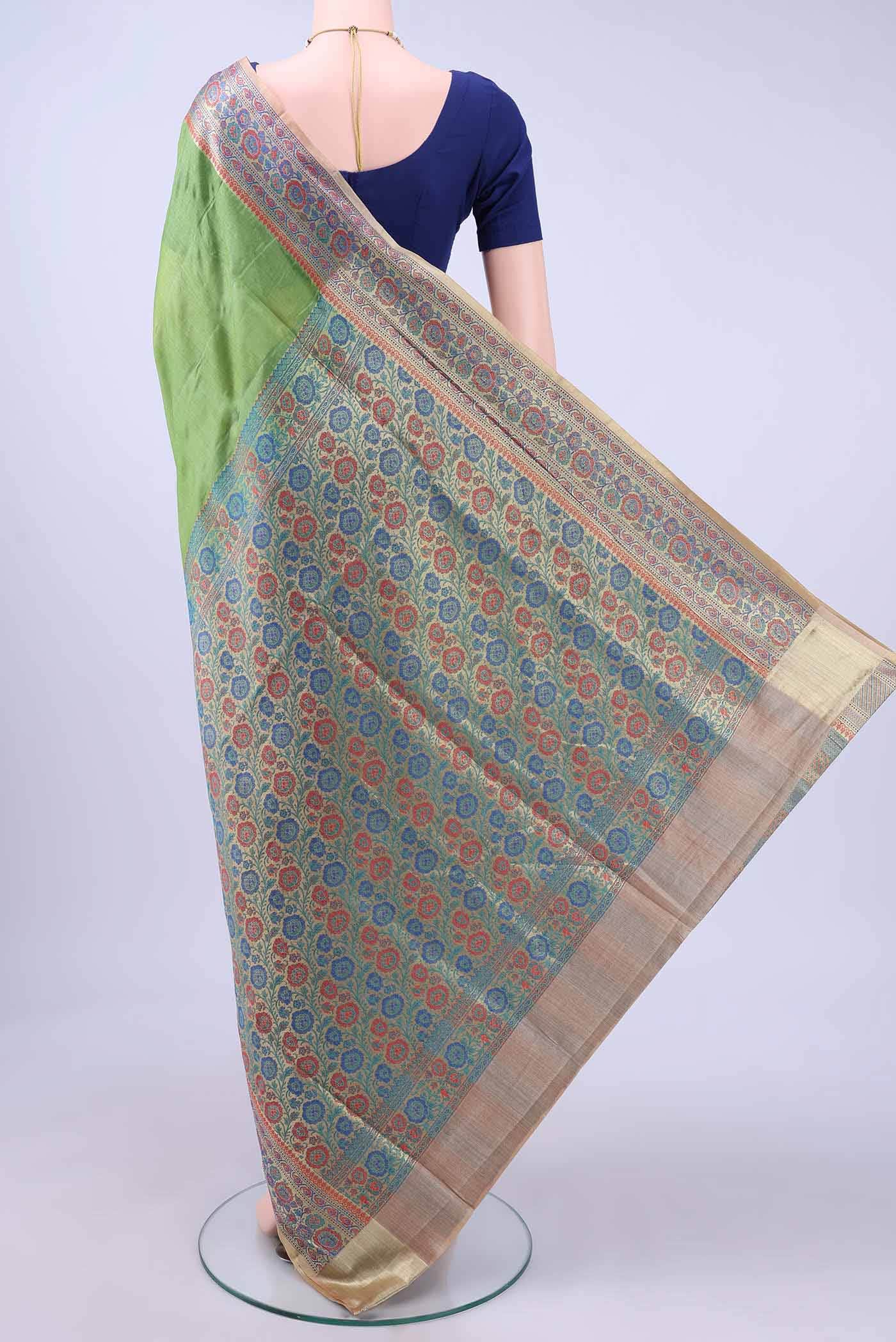 Light Green Banarasi Silk Saree