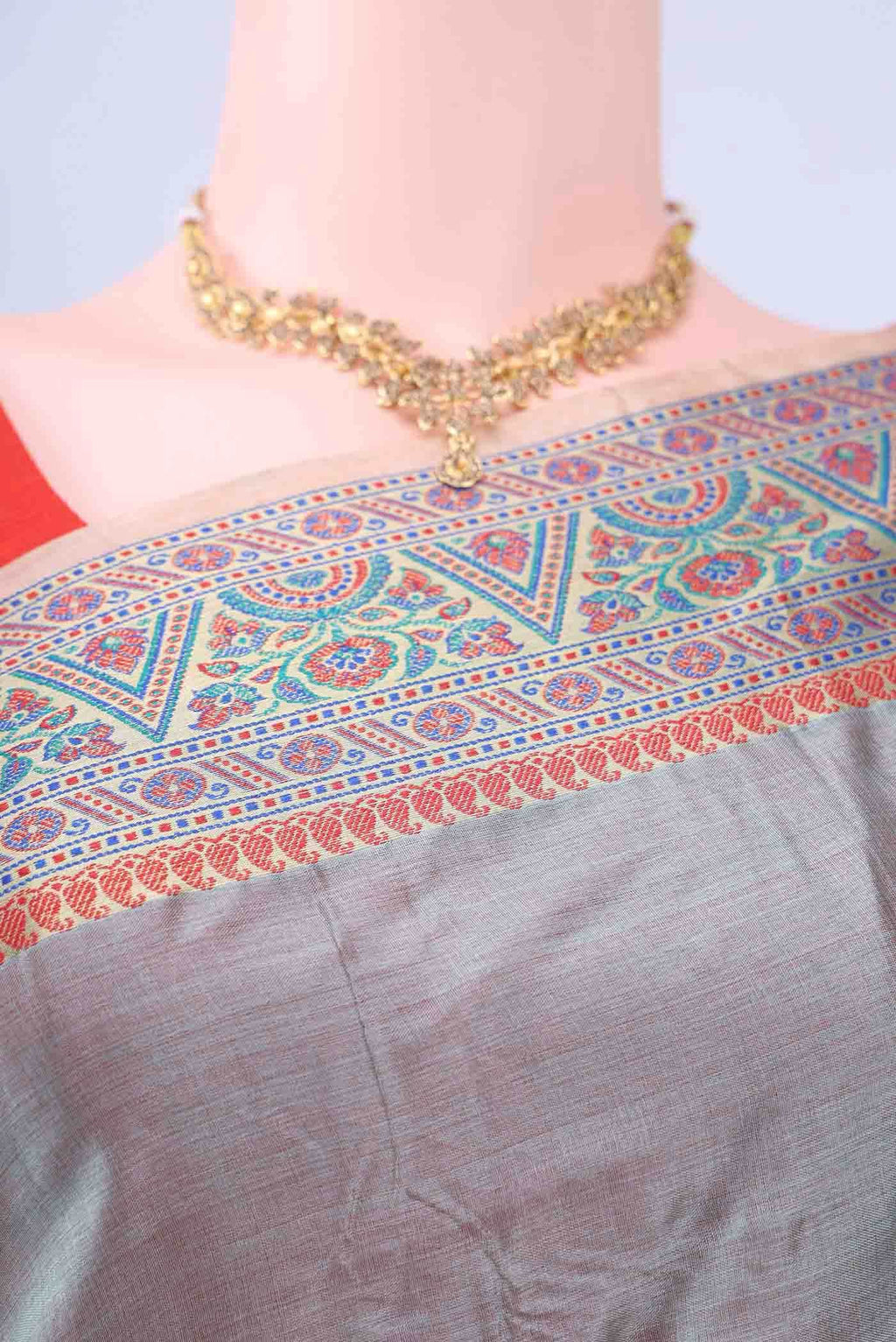 Maya Blue Banarasi Silk Saree