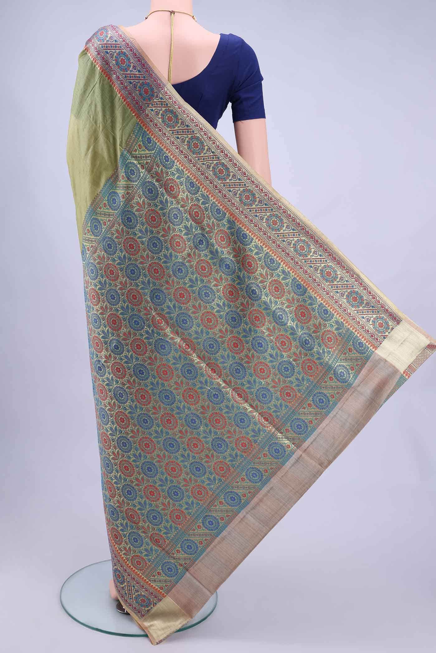 Light Green Banarasi Silk Saree