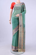 Sea Green Banarasi Silk Saree