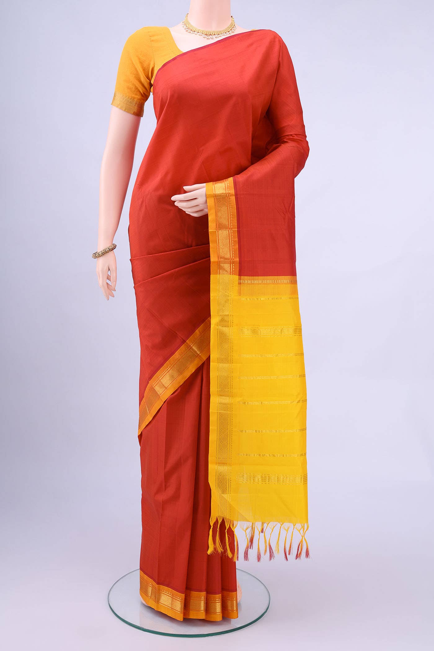 Red Kanchipuram Silk Saree