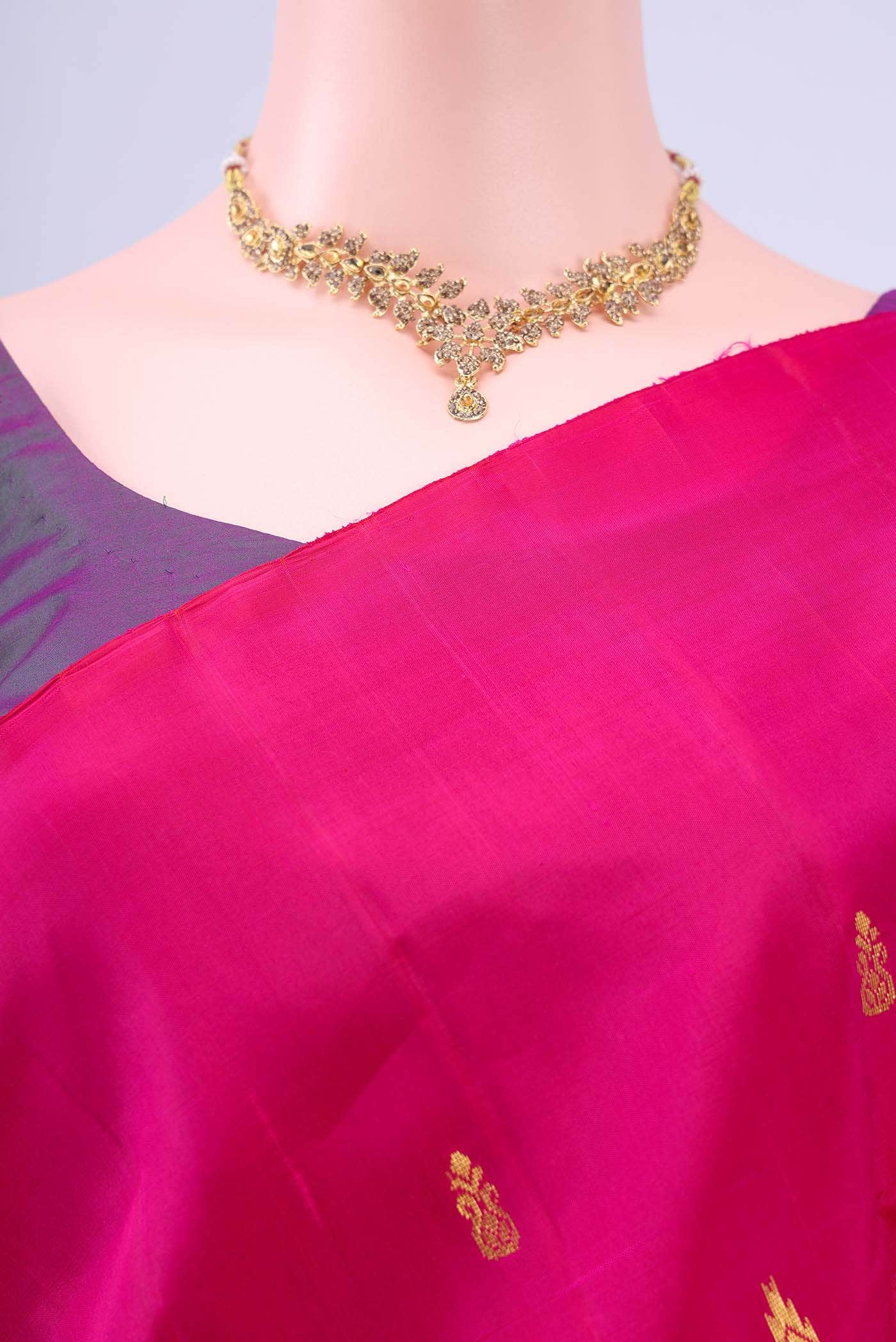 Imperial Pink Kanchipuram Silk Saree