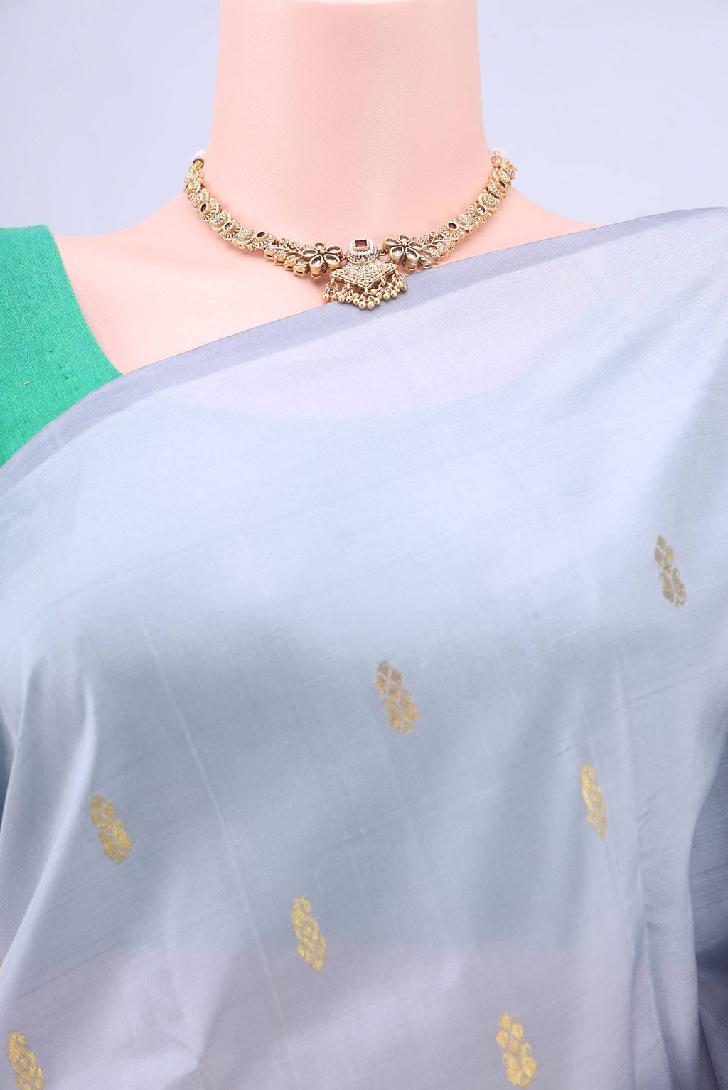 no Dual Tone Kanchipuram Silk Saree