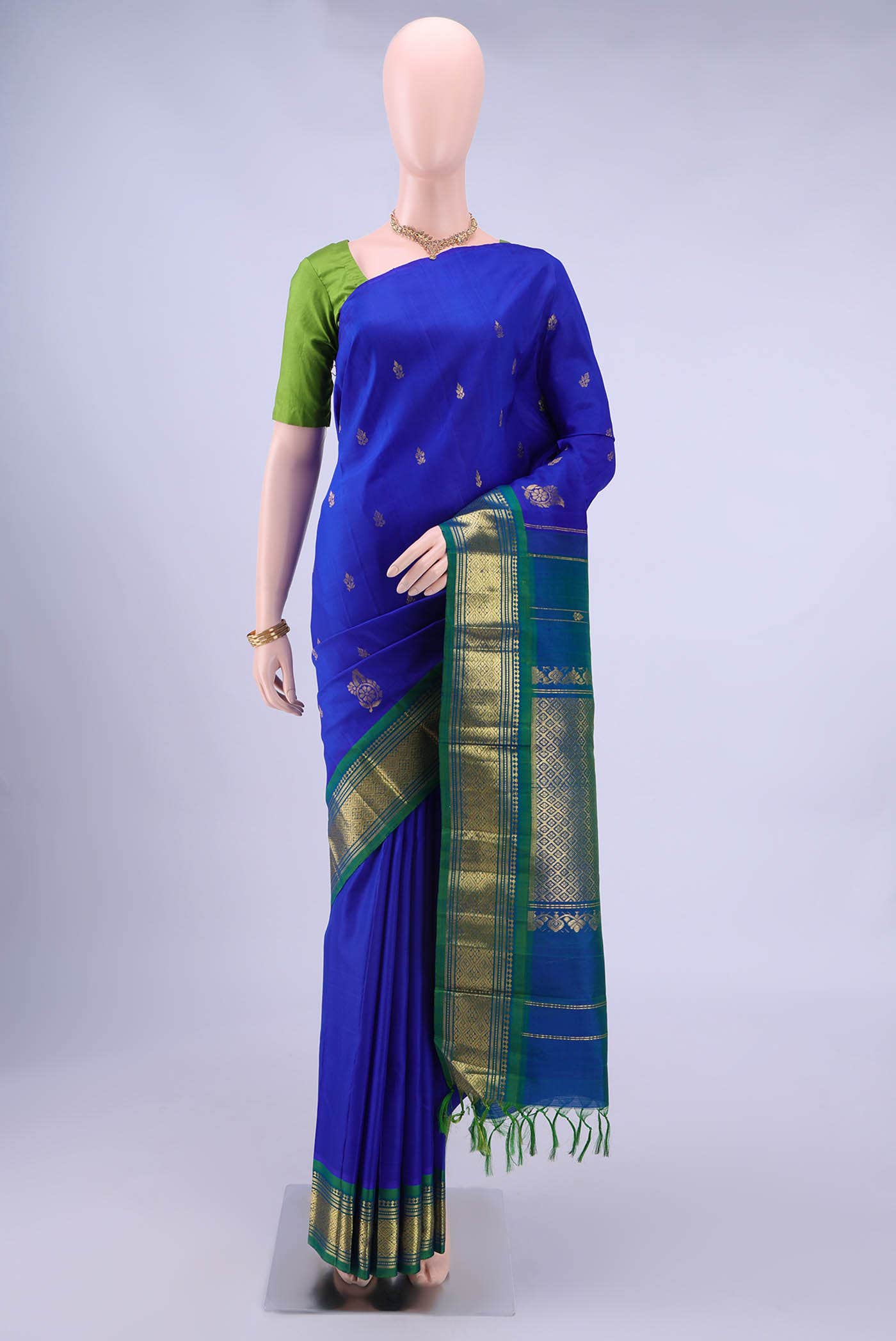 Royal Blue Kanchipuram Saree