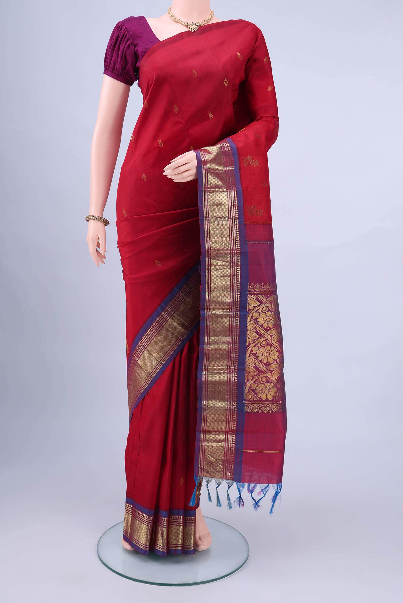 Red Kanchipuram Silk Saree