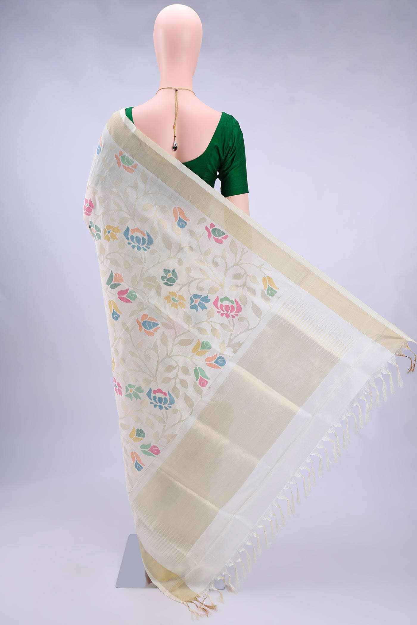 Pure Silk Pure Zari Off White Uppada Saree