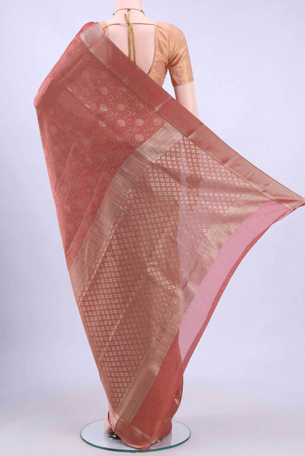 Coral Mysore Crepe Saree