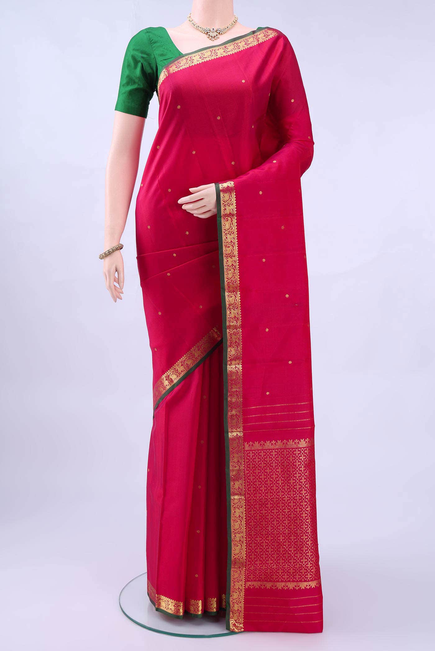 Red Kanchipuram Silk Saree