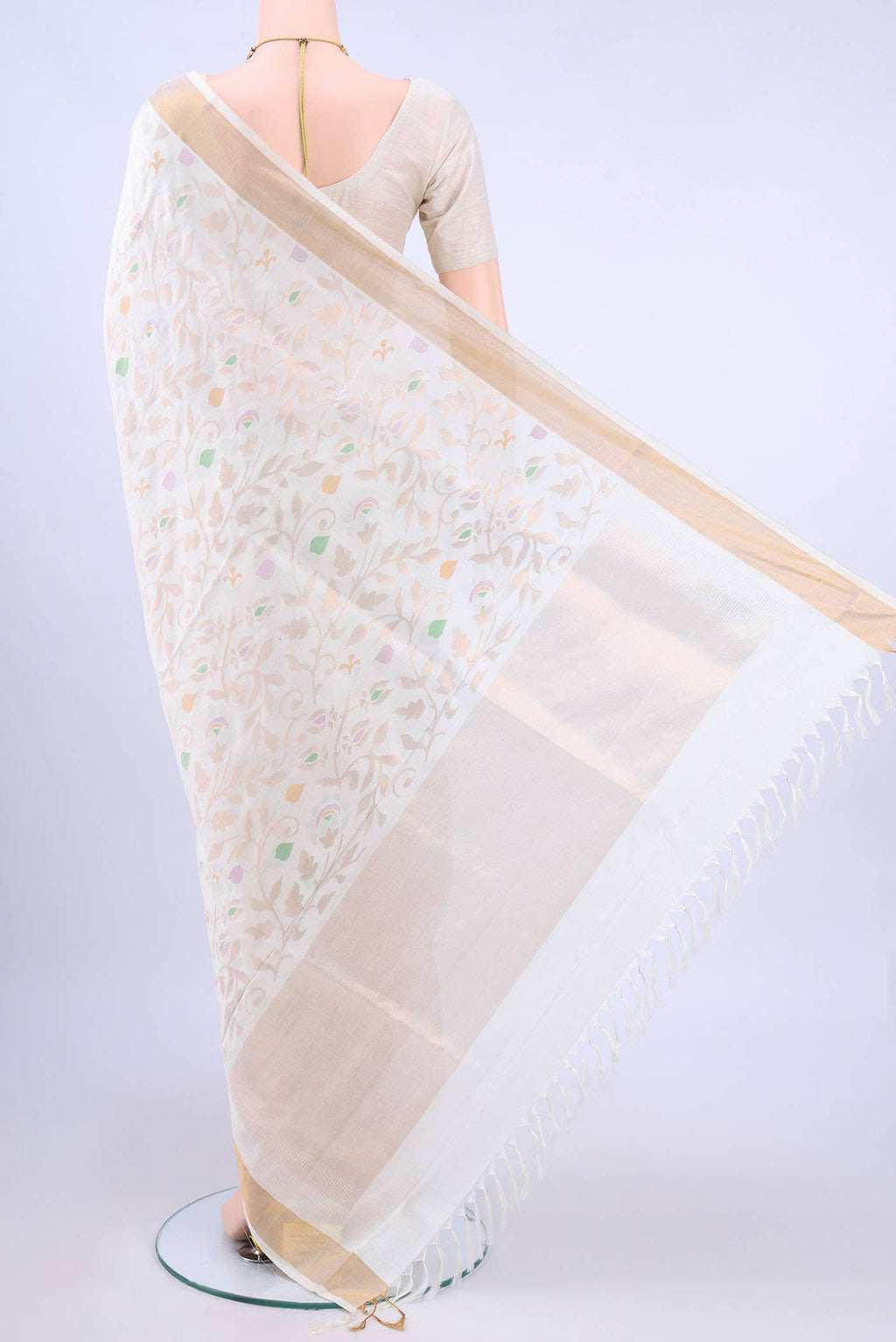 Pure Silk Pure Zari Off White Uppada Saree