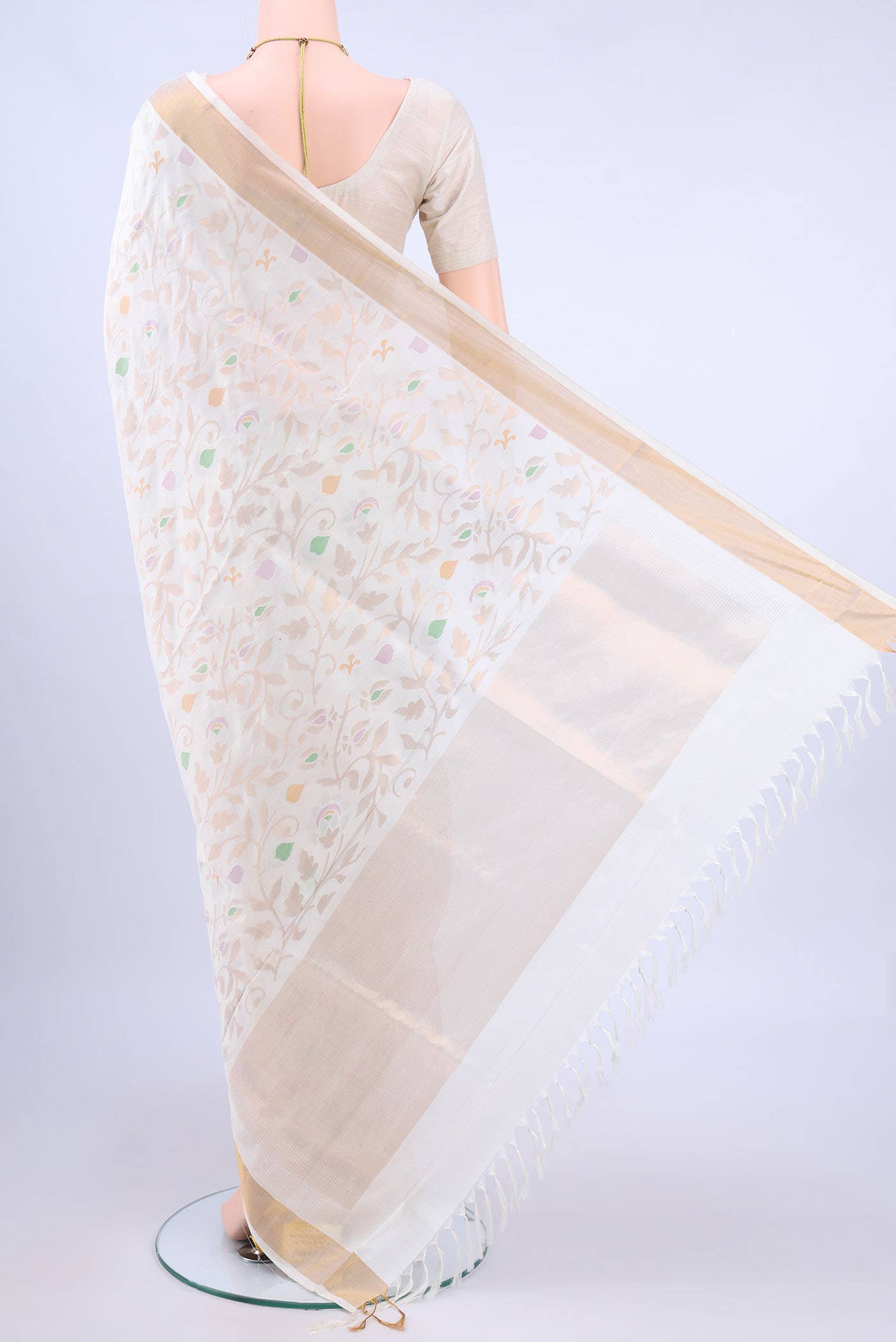 Pure Silk Pure Zari Off White Uppada Saree