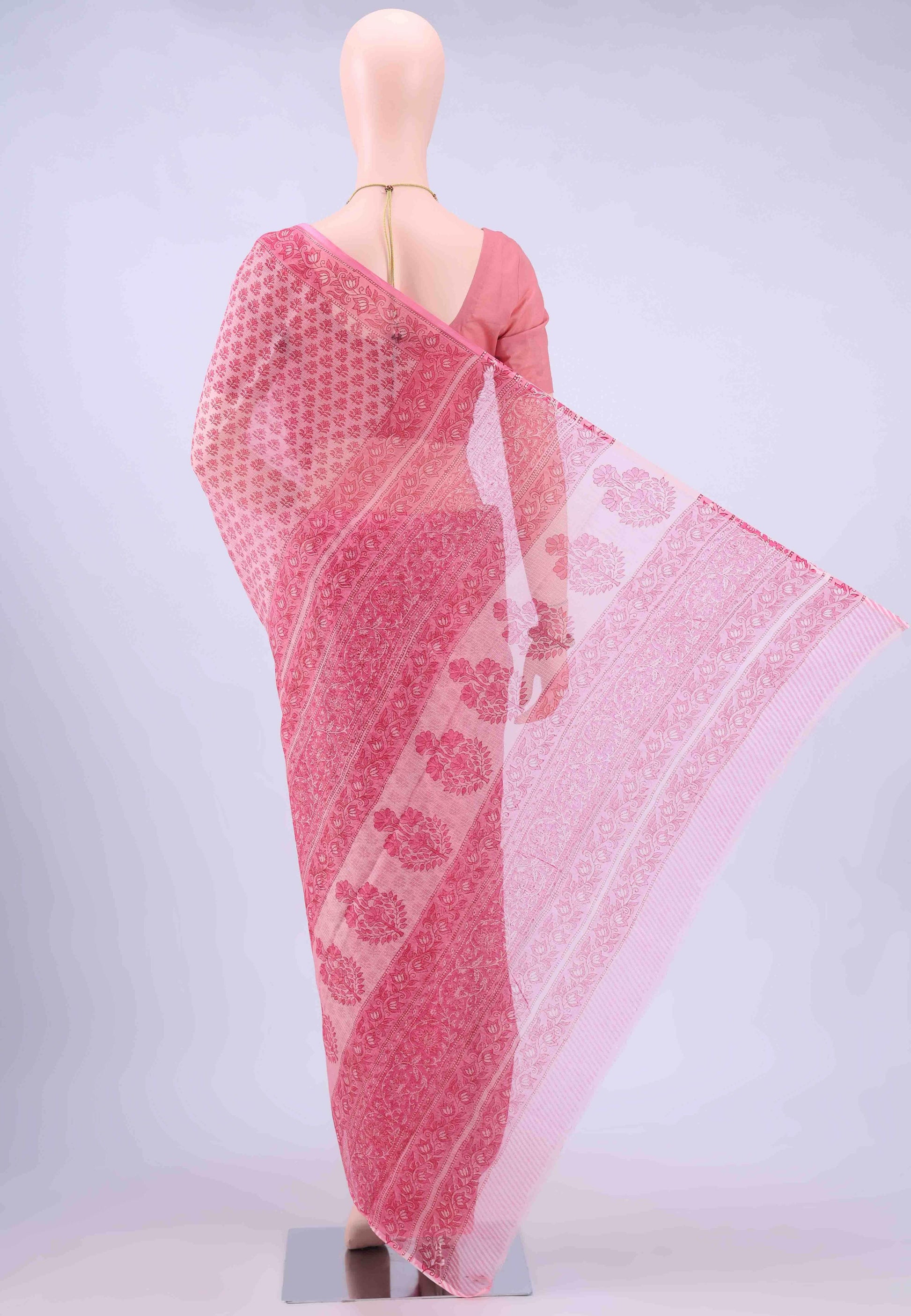 Coral Kota Silk Saree