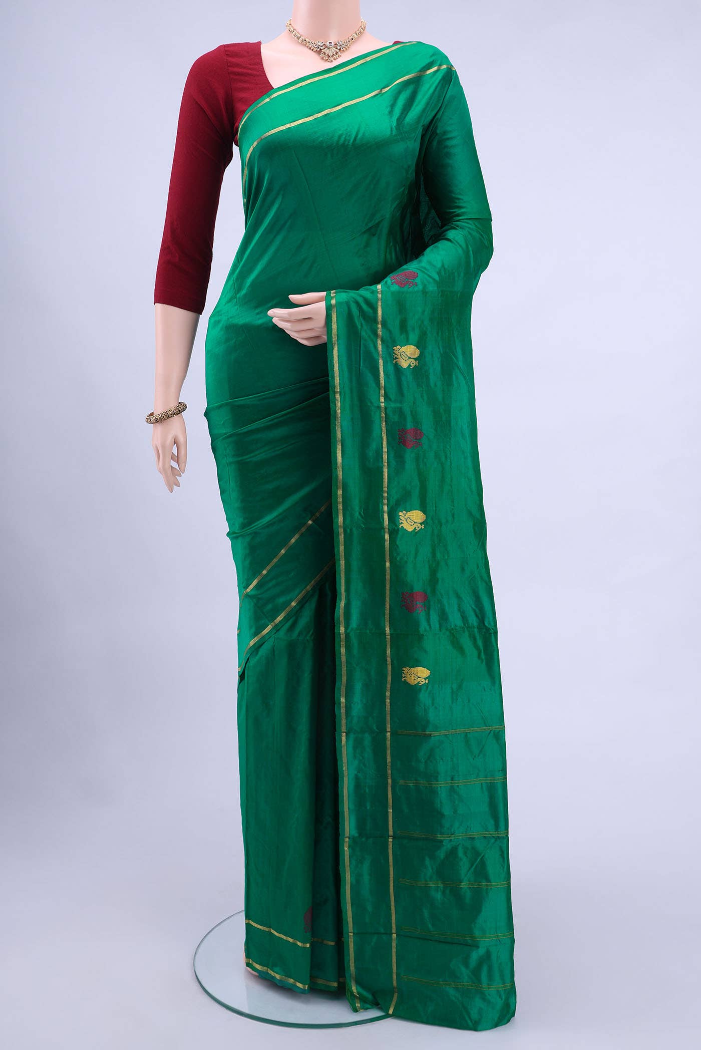 Green Kanchipuram Silk Saree